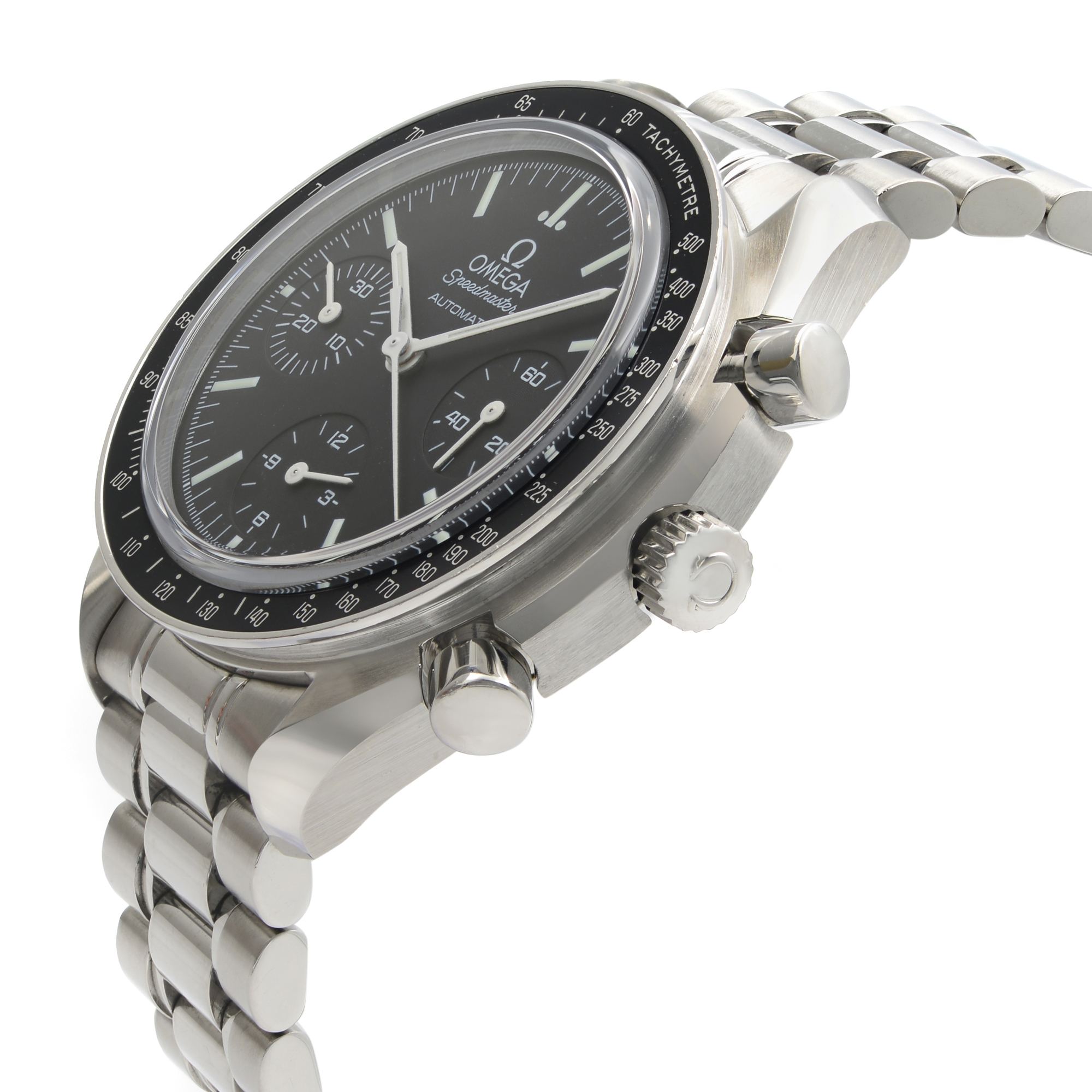 omega speedmaster men's stainless steel bracelet watch