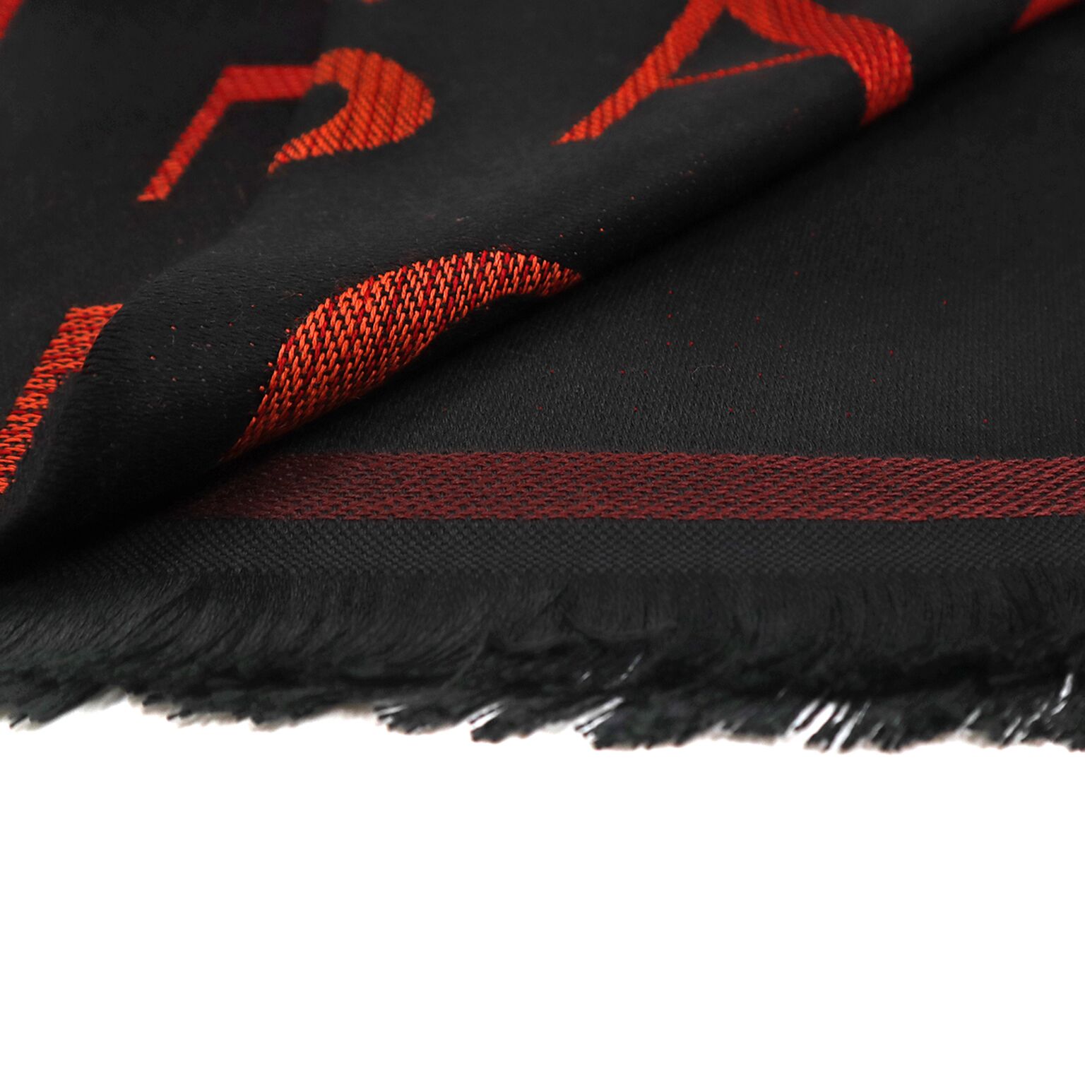 小物 VERSACE scarf silk100% Versace Collection Black & Red Mens Scarf