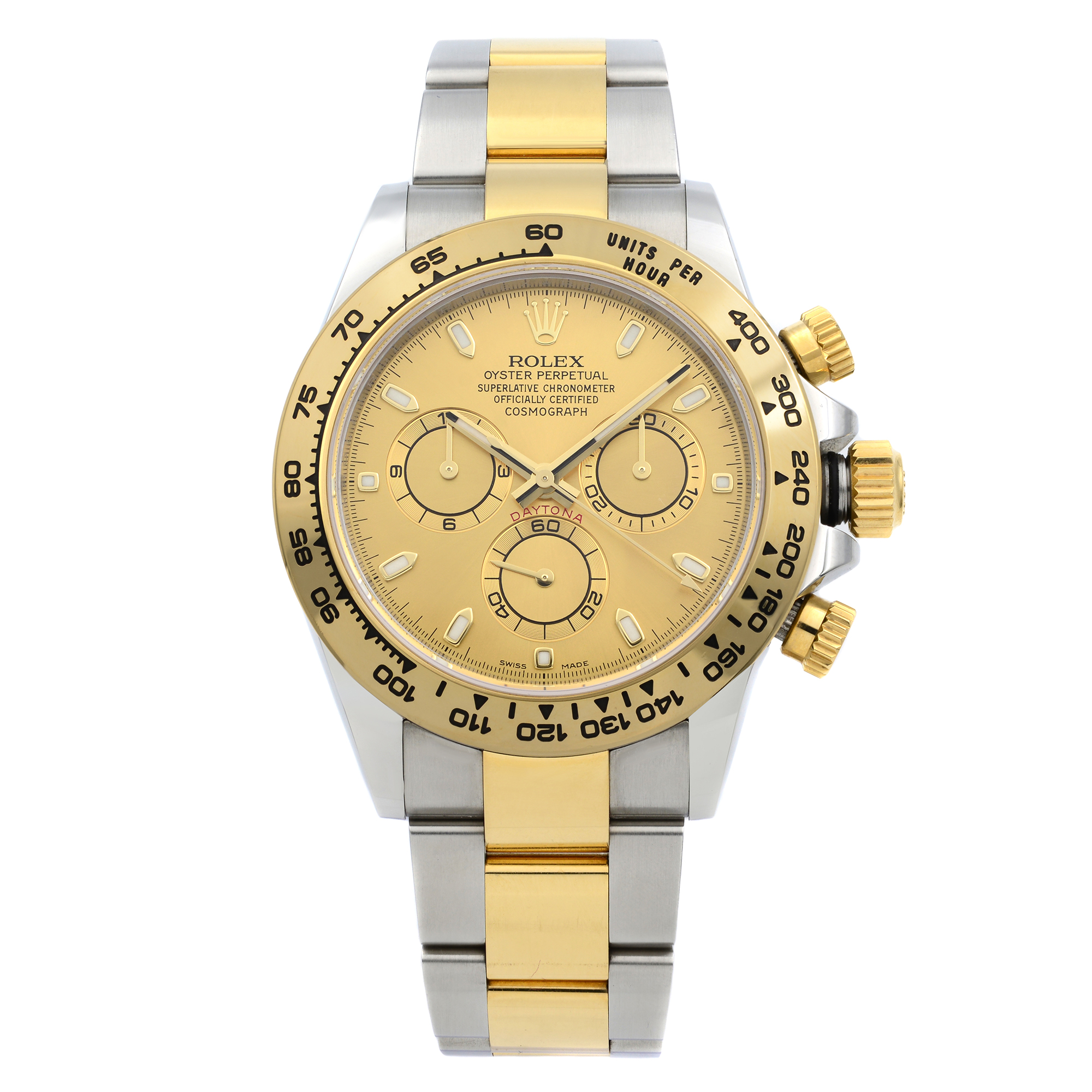 rolex daytona yellow gold champagne dial