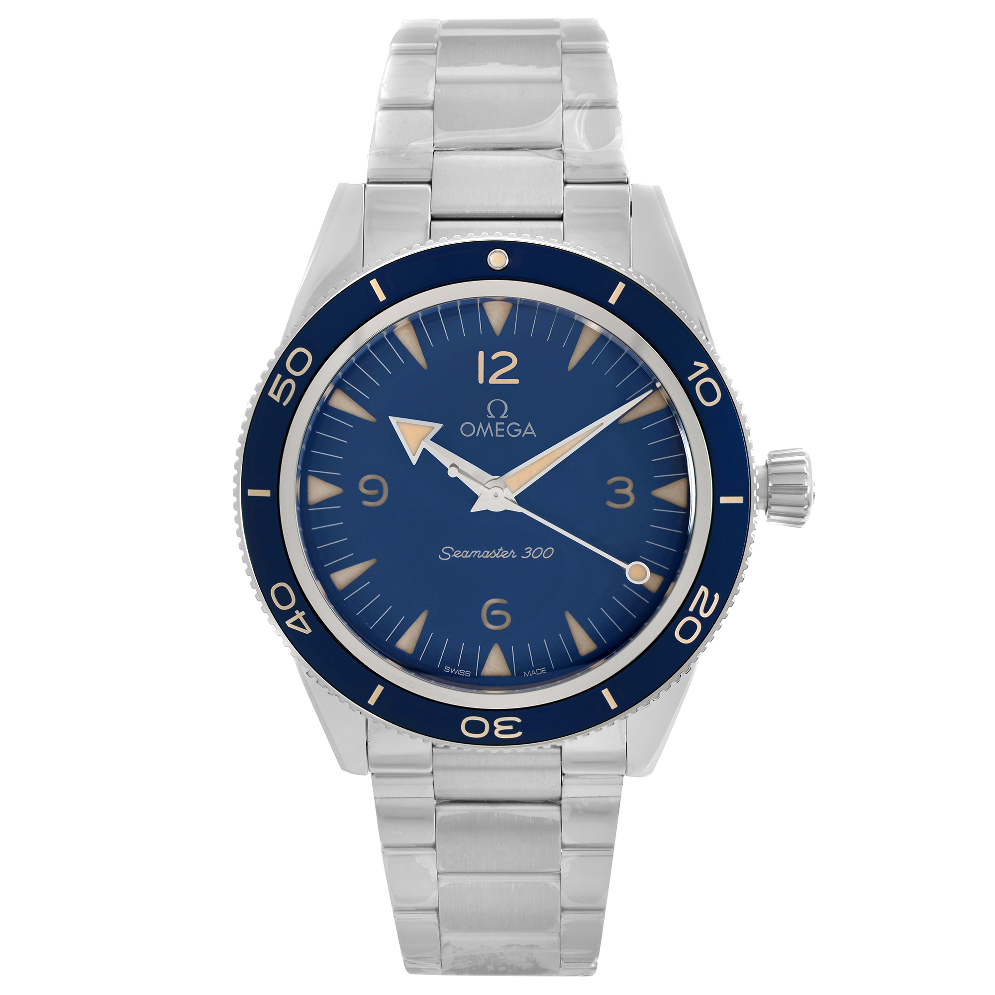 Front Full View Of OMEGA 234.30.41.21.01.001 Stainless Steel Watch Unworn Condition {Product Condition}