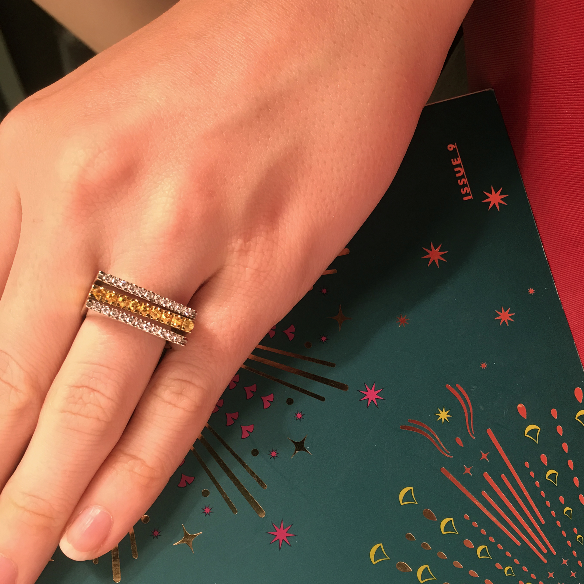 5th image of Salvini 014325 Ring with Diamonds & Gemstones, PreOwned condition