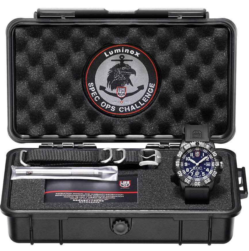  Full View Box, Documents and Luminox 3053.SOC.SET With Watch In The Image 