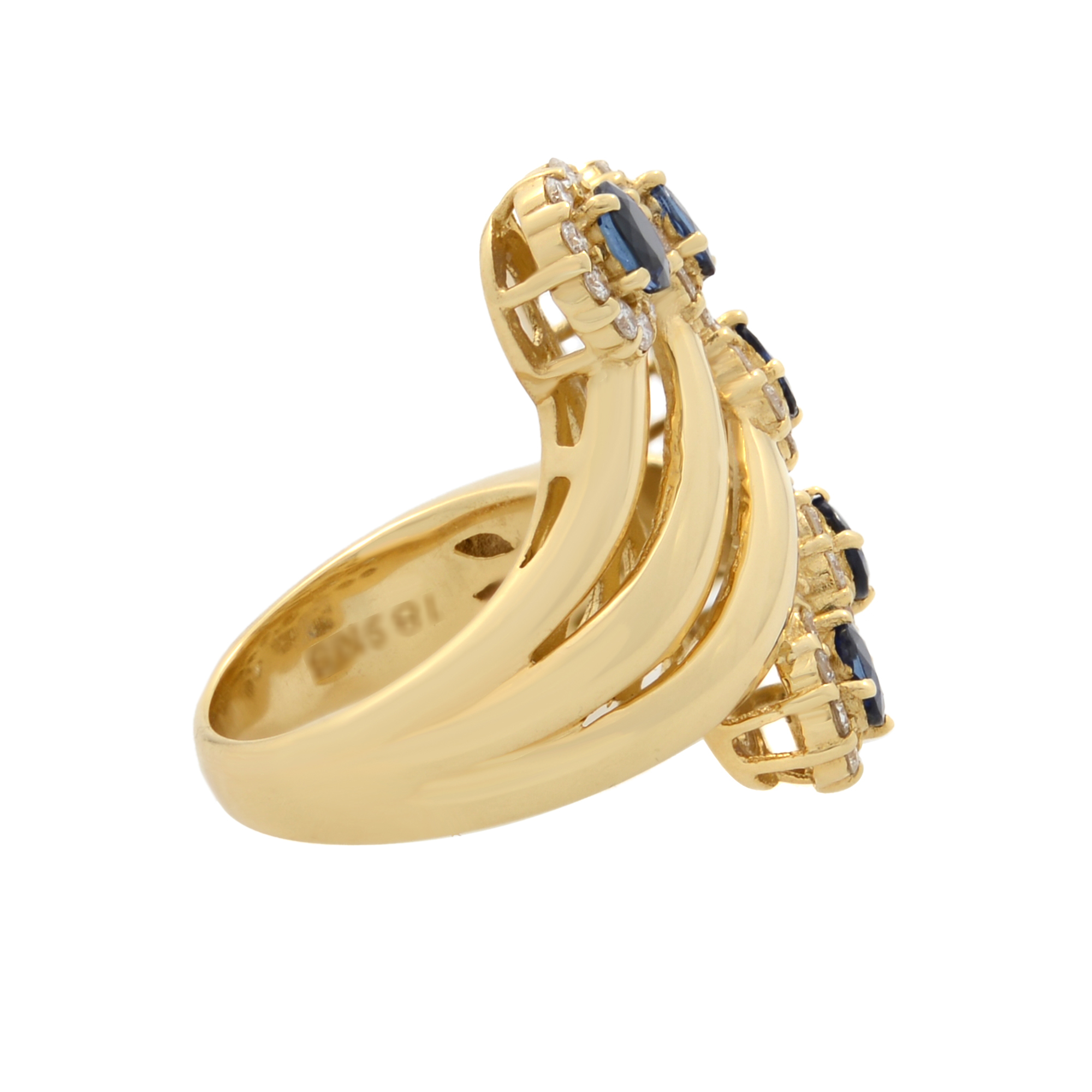 3rd image of Rachel Koen 00800 Ring with Diamonds & Gemstones, Unworn condition