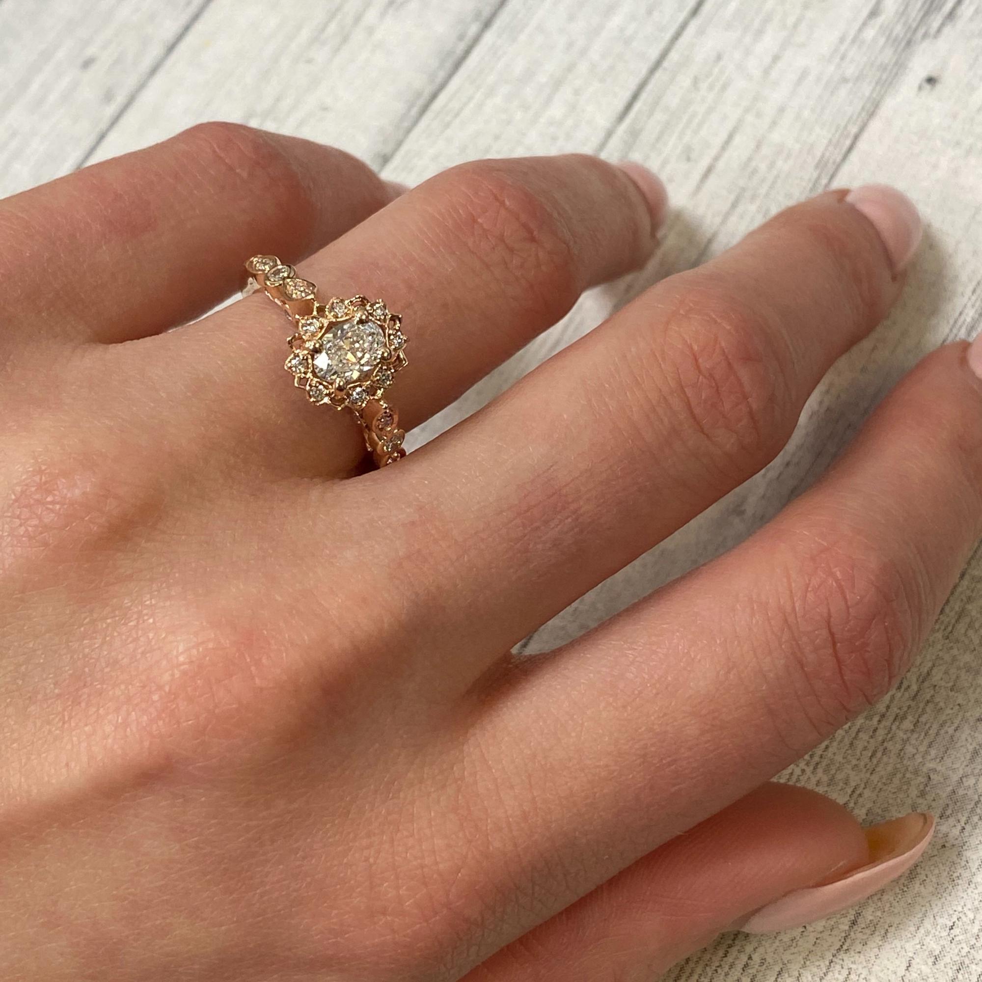 8th image of Rachel Koen 037642 Engagement Ring with Diamonds, New condition