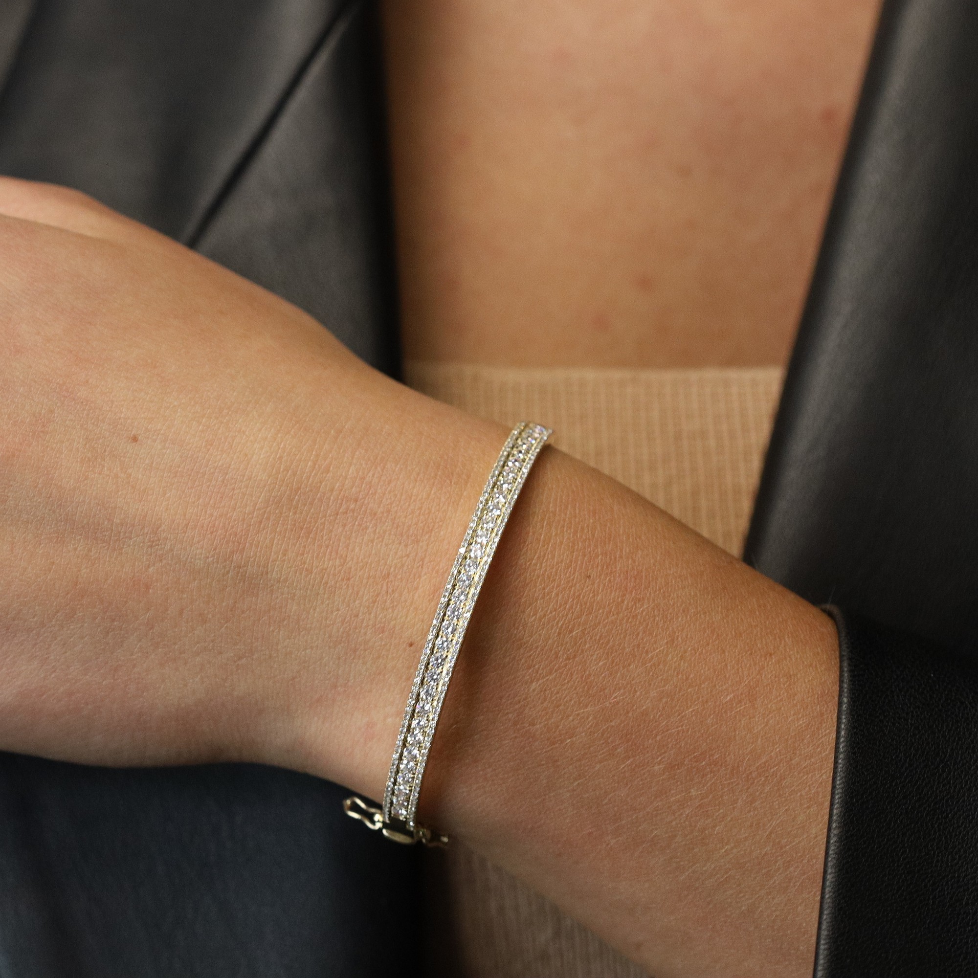 5th image of Rachel Koen 00878 Bracelet with Diamonds, New condition