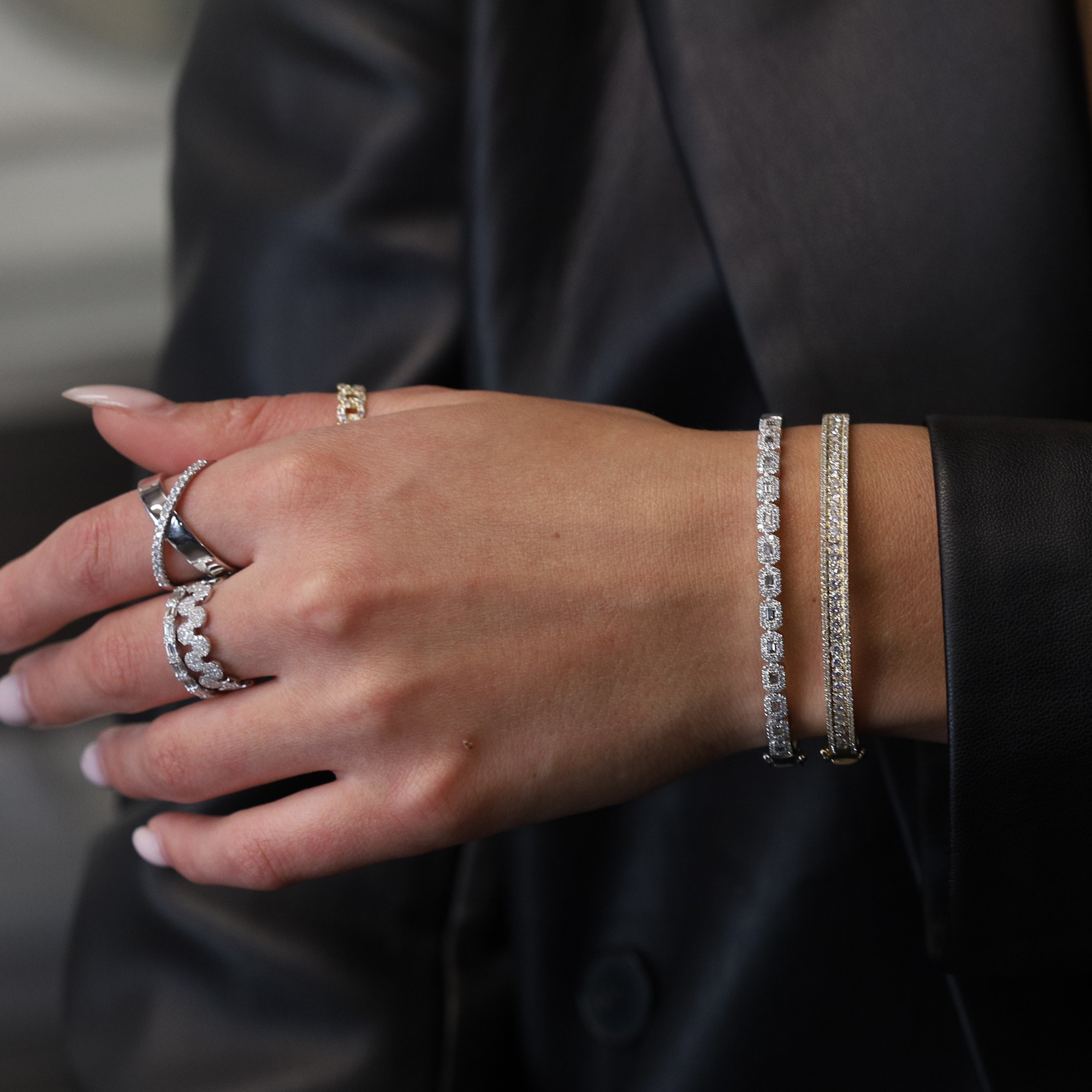 8th image of Rachel Koen 00878 Bracelet with Diamonds, New condition