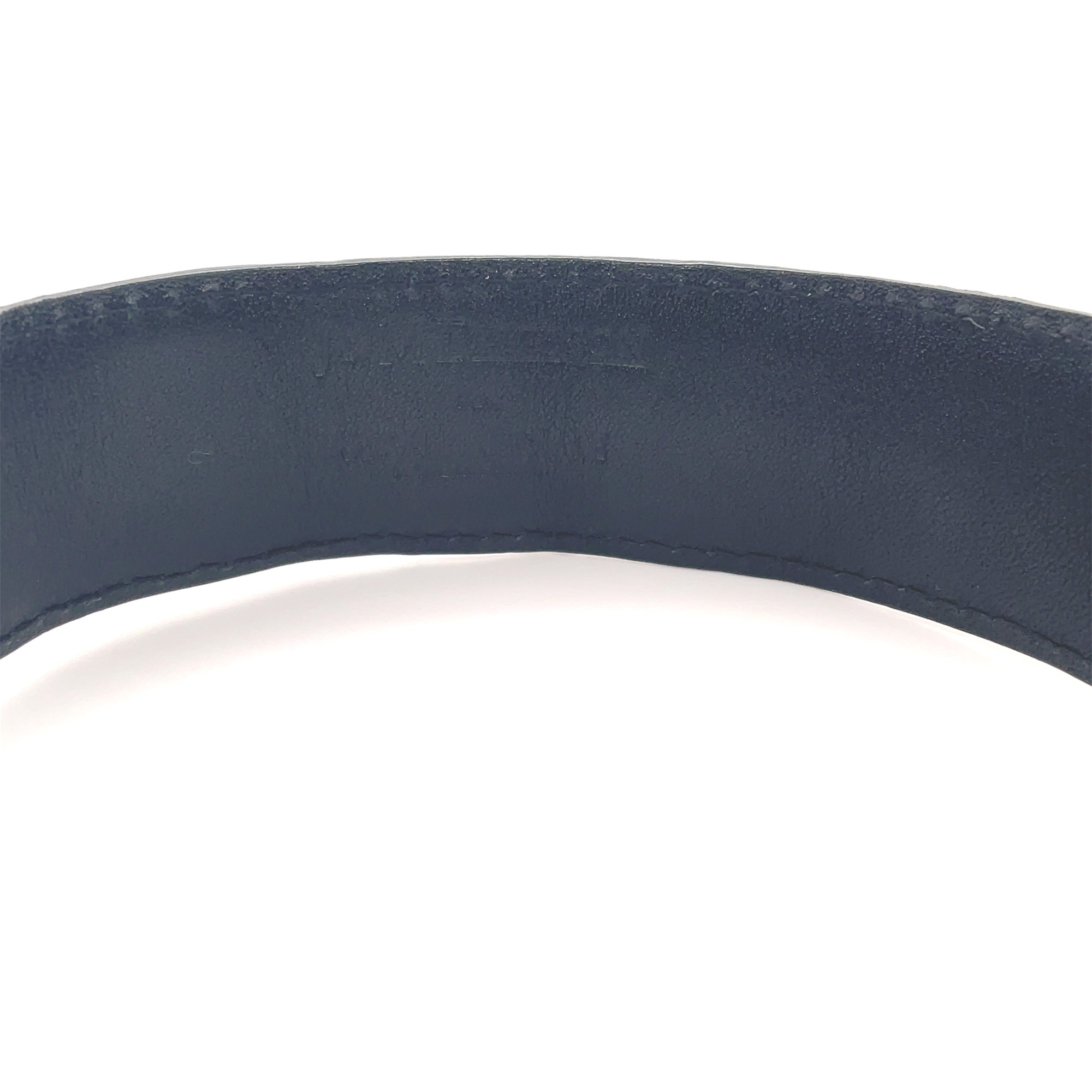 J & M DAVIDSON Black Leather Belt with Silver Buckle and Jewelry Details Men main image 3