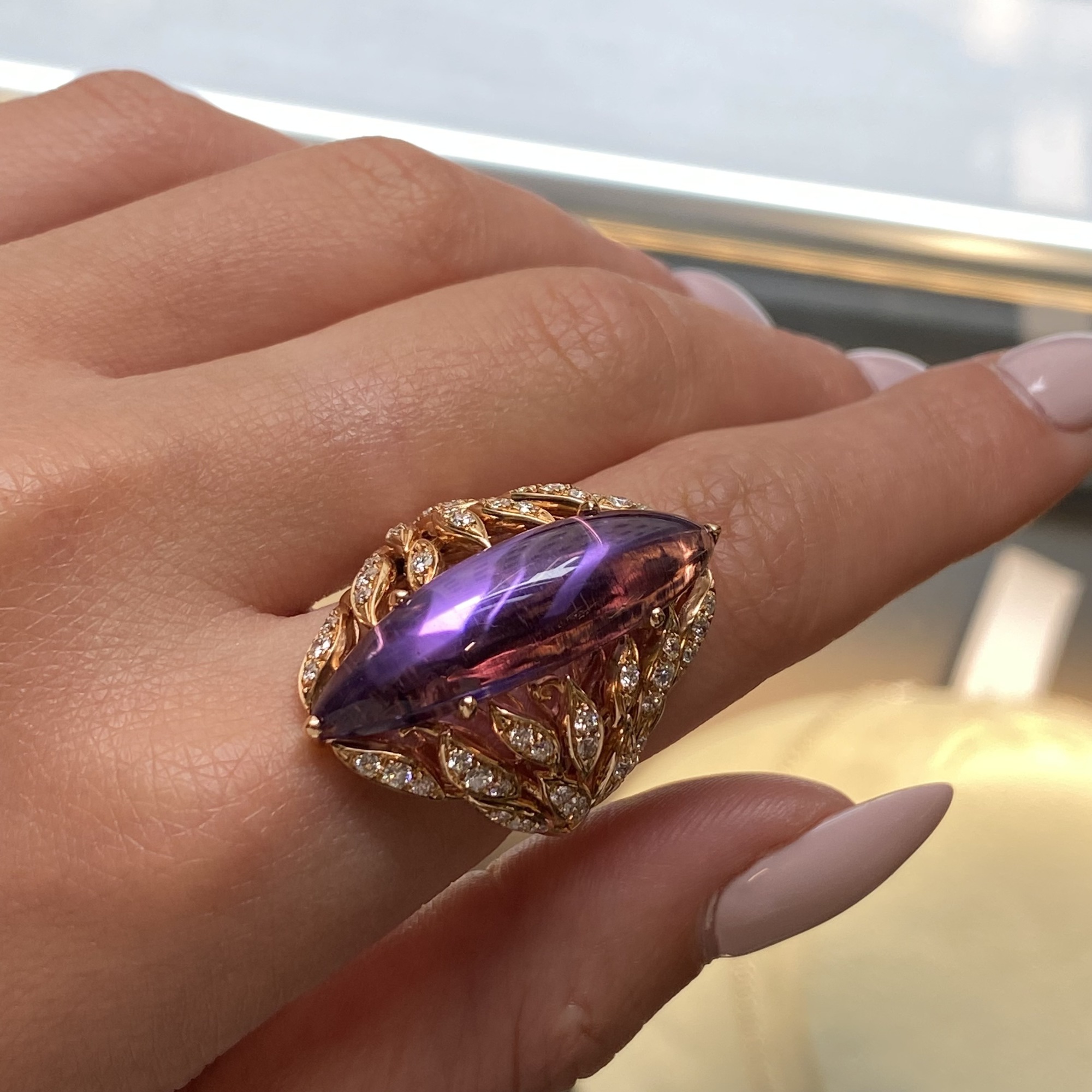 6th image of Luca Carati  048366 Ring with Diamonds & Gemstones, New condition