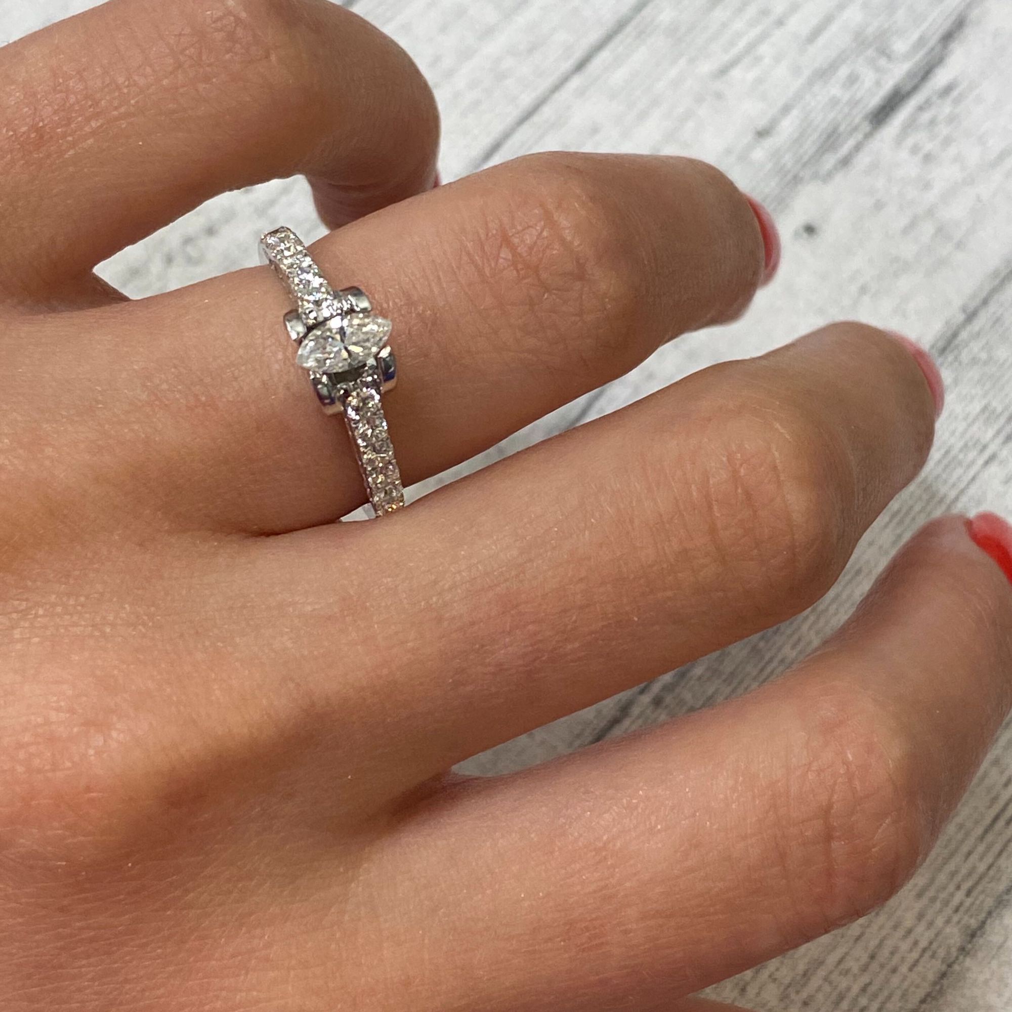 6th image of Rachel Koen 014614 Engagement Ring with Diamonds, New condition