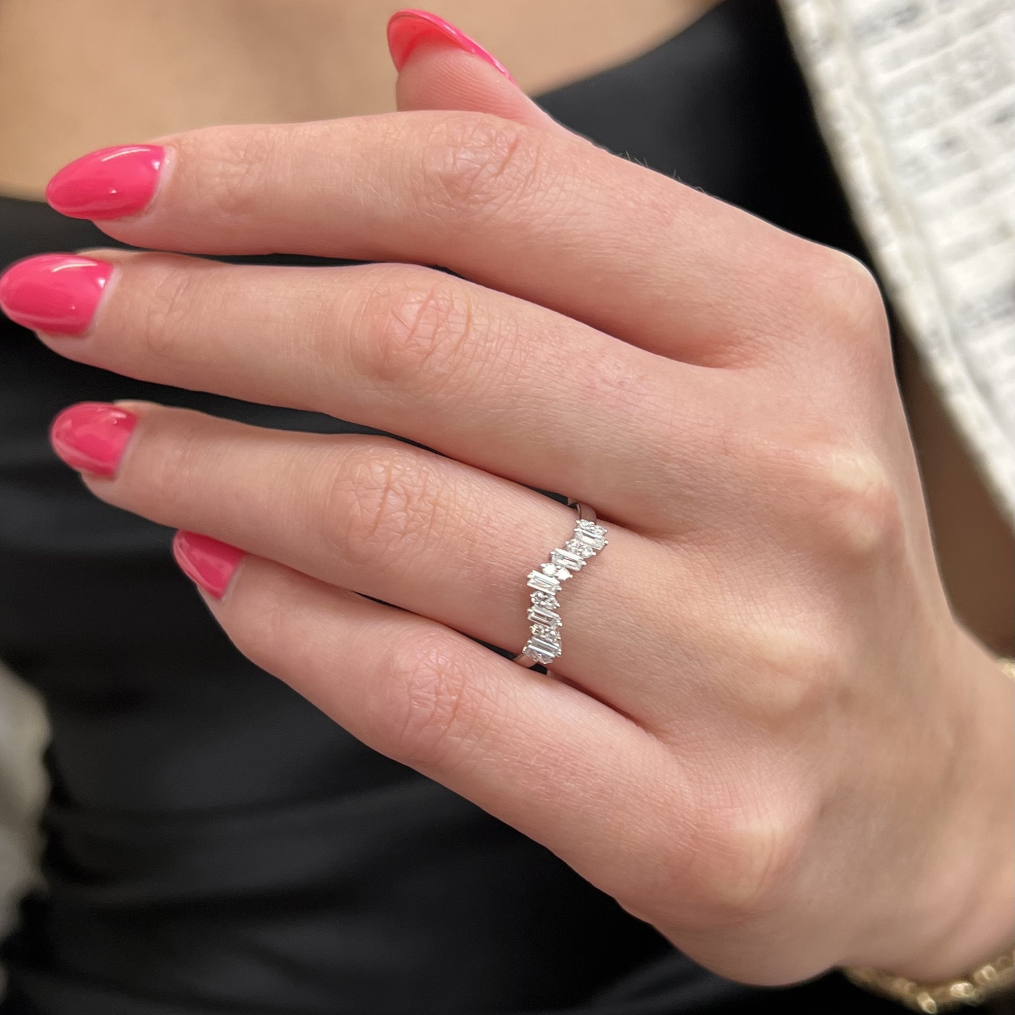 Model Wearing Ring