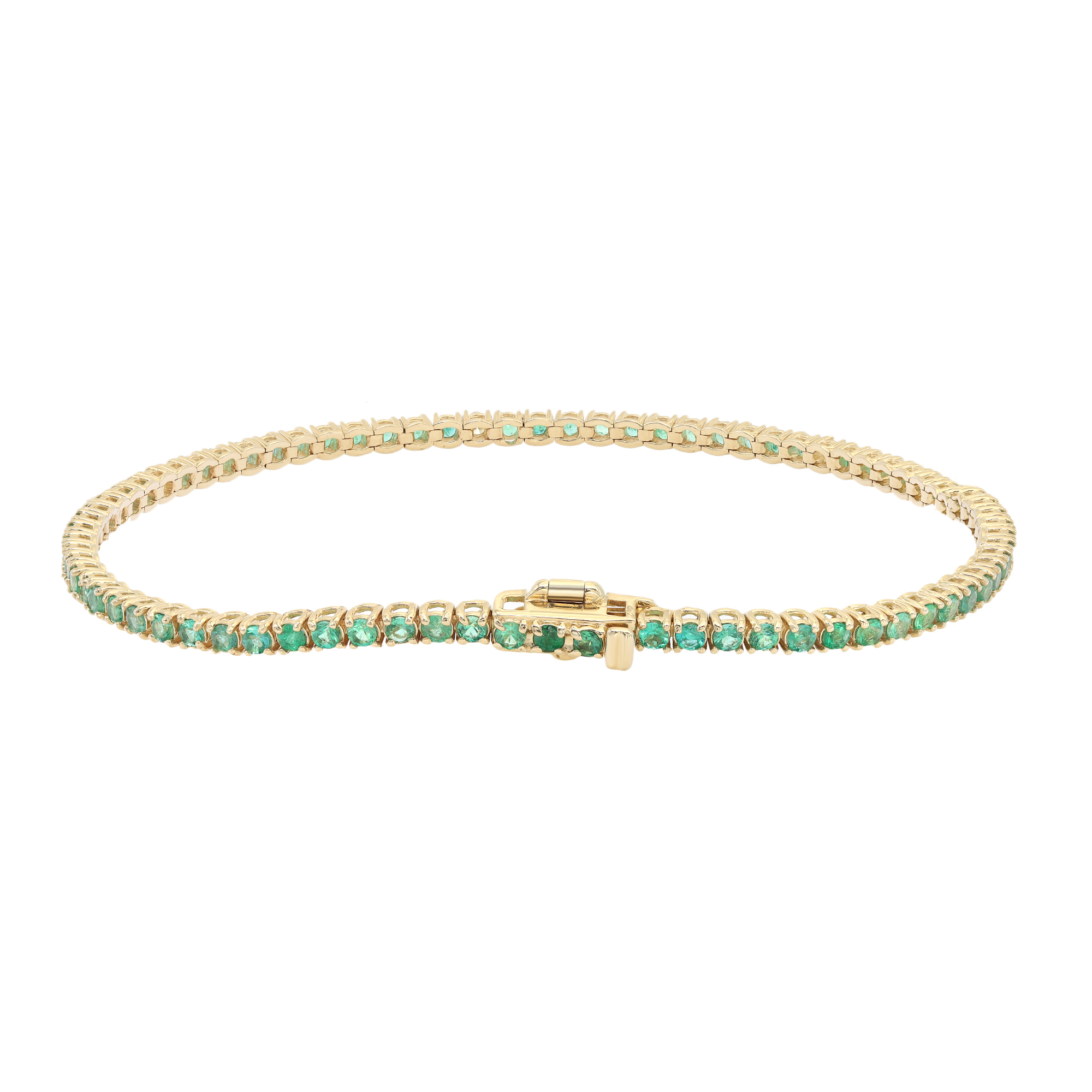 送税込【AMY O】Emerald Link Tennis Bracelet☆(2色) kinn_14k_gold_fine_jewelry_ser