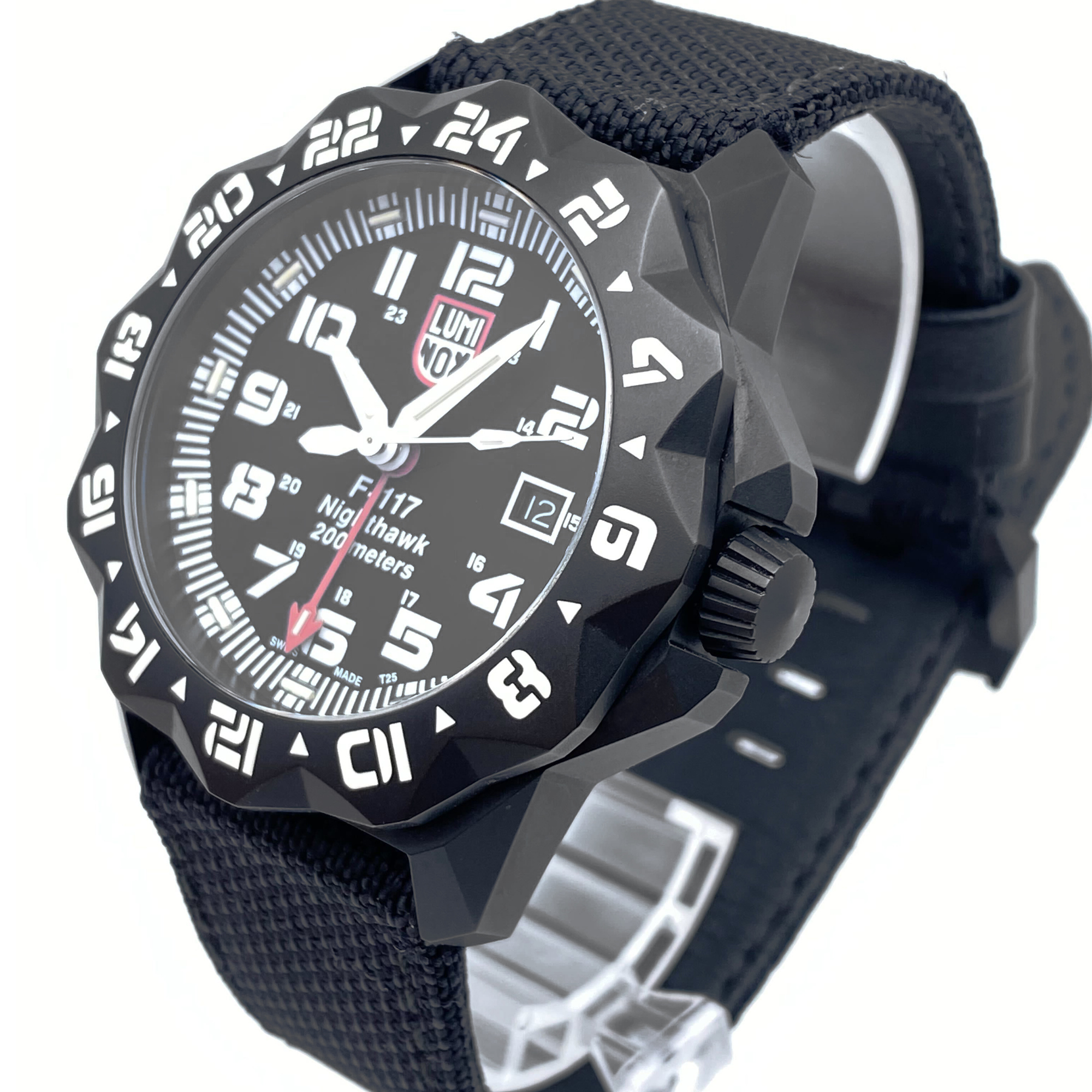 Luminox F-117 Nighthawk Pilot GMT Steel 44mm Black Dial Quartz Men