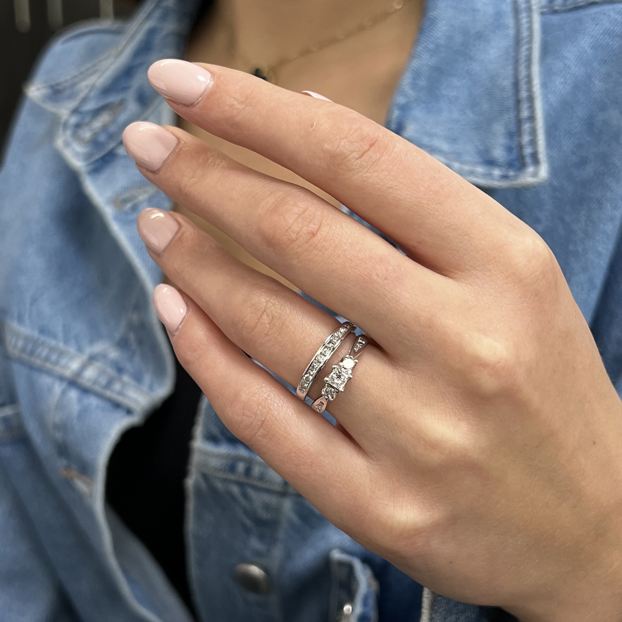 6th image of Rachel Koen 029154 Engagement Ring with Diamonds, New condition