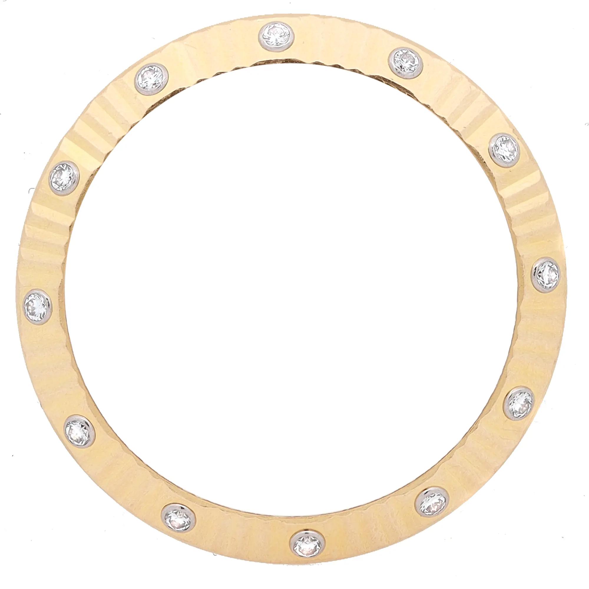 ☆Y12☆ Rolex Datejust 26MM 18K Yellow Gold 12 Diamond Fluted Bezel 179313