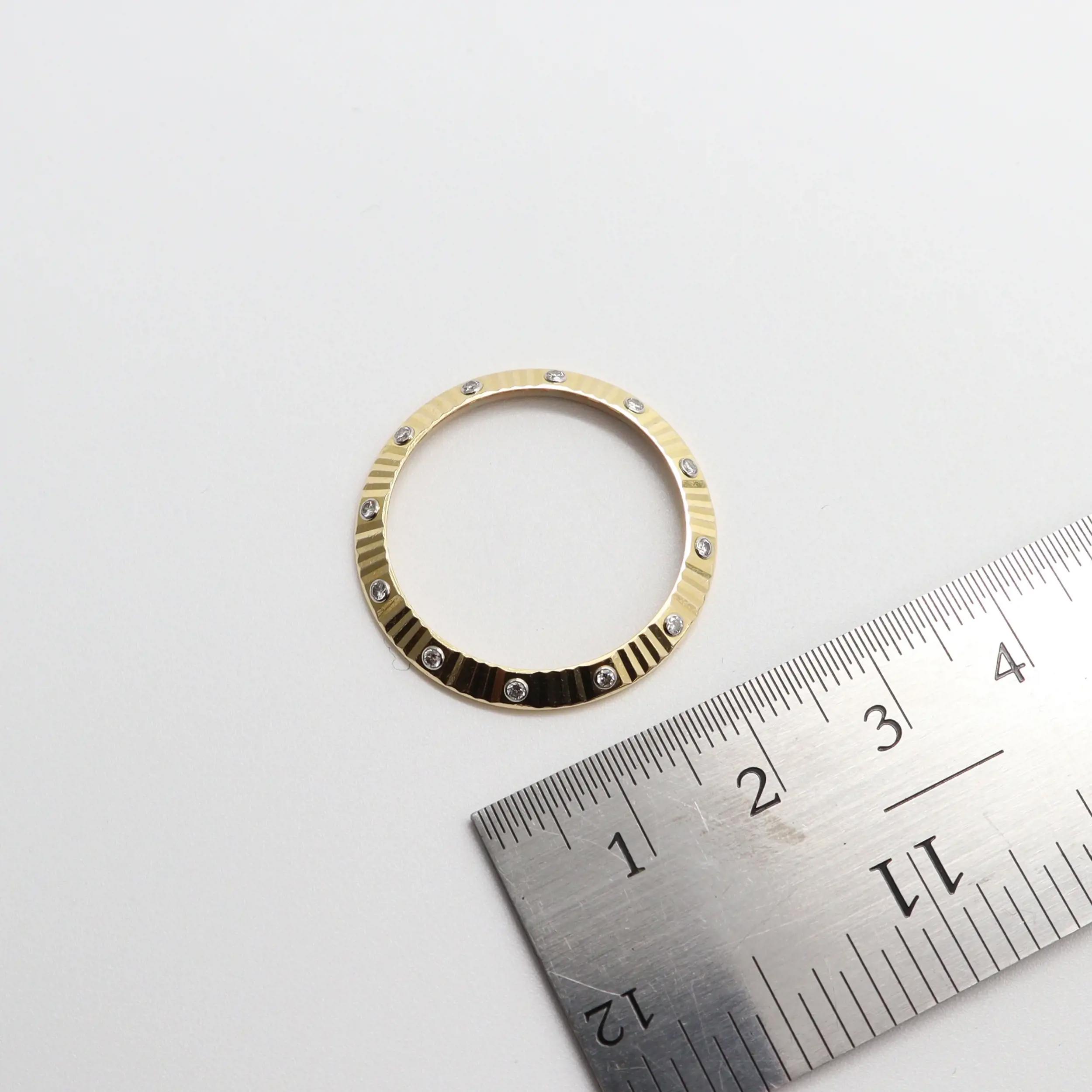 Rolex Datejust 26MM 18K Yellow Gold 12 Diamond Fluted Bezel 179313