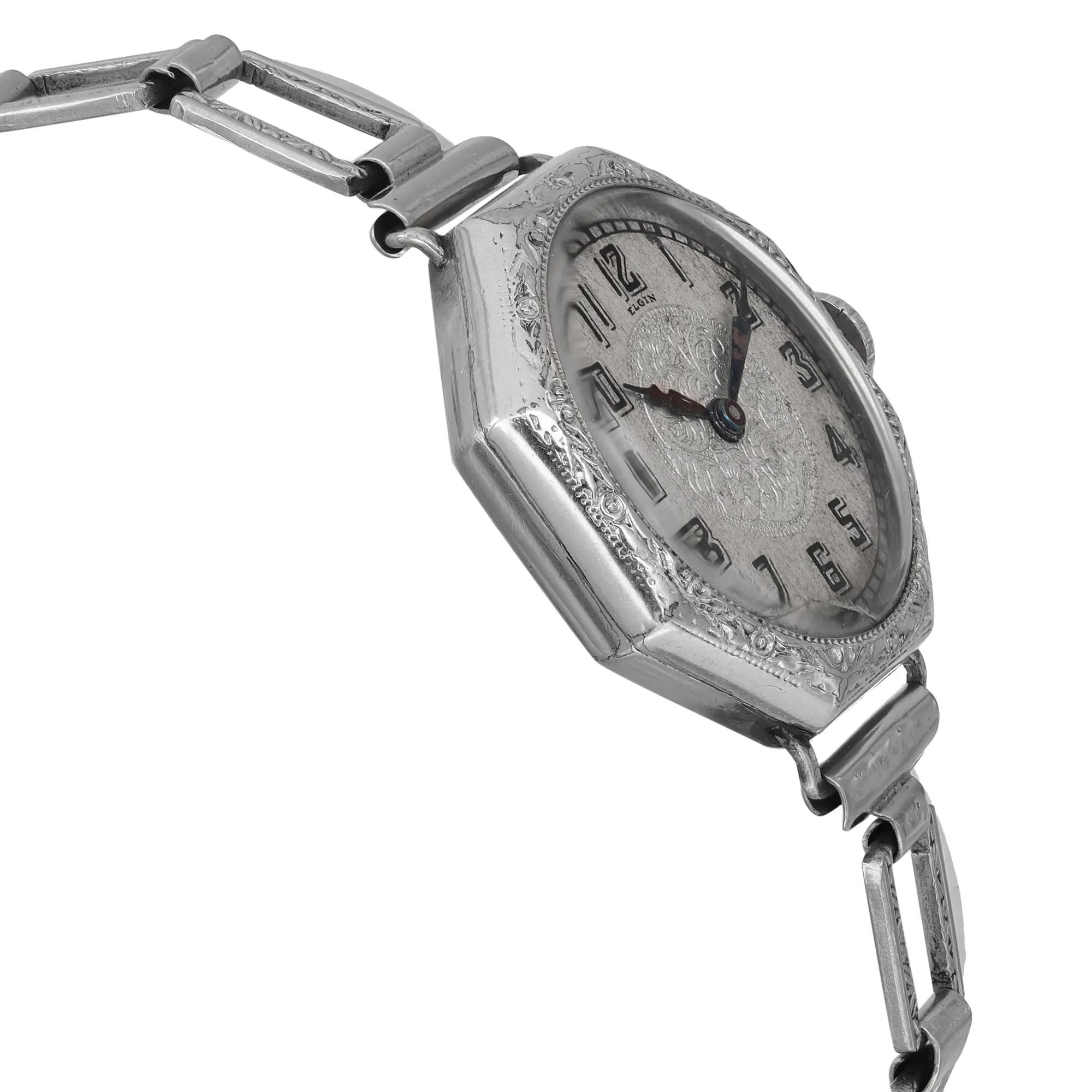 View Of Opposite Crown Facing Side Of Elgin N/A 14k gold filled Watch Pre Owned Condition