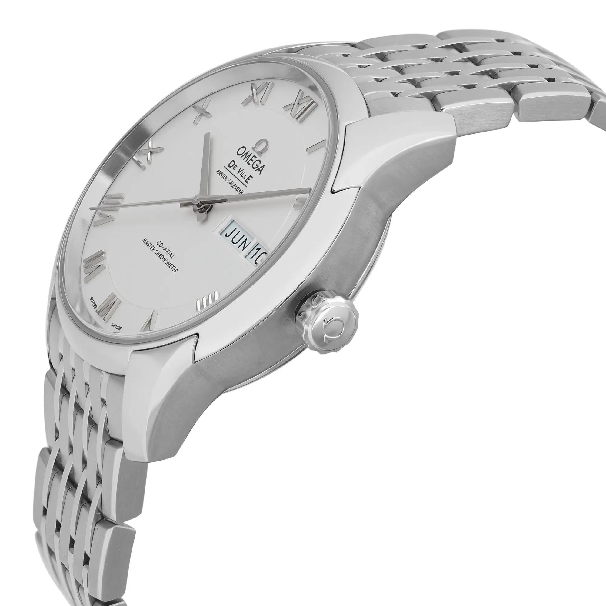 View Of Crown Facing Side Of OMEGA 433.10.41.22.02.001 Stainless Steel Watch Display Model Condition