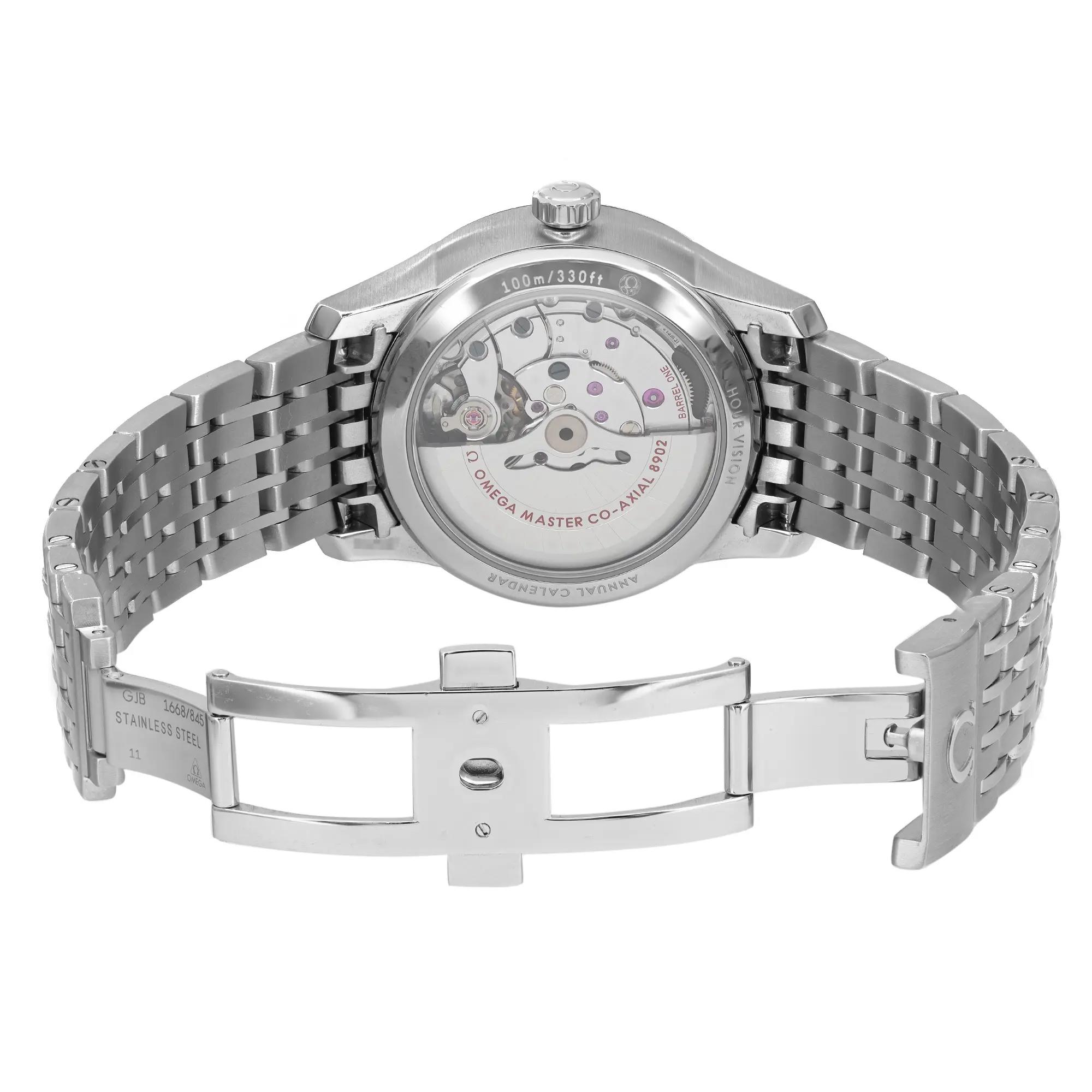 Back View Of Exhibition Back Case And Open Stainless Steel Band Of OMEGA 433.10.41.22.02.001 Watch Display Model Condition