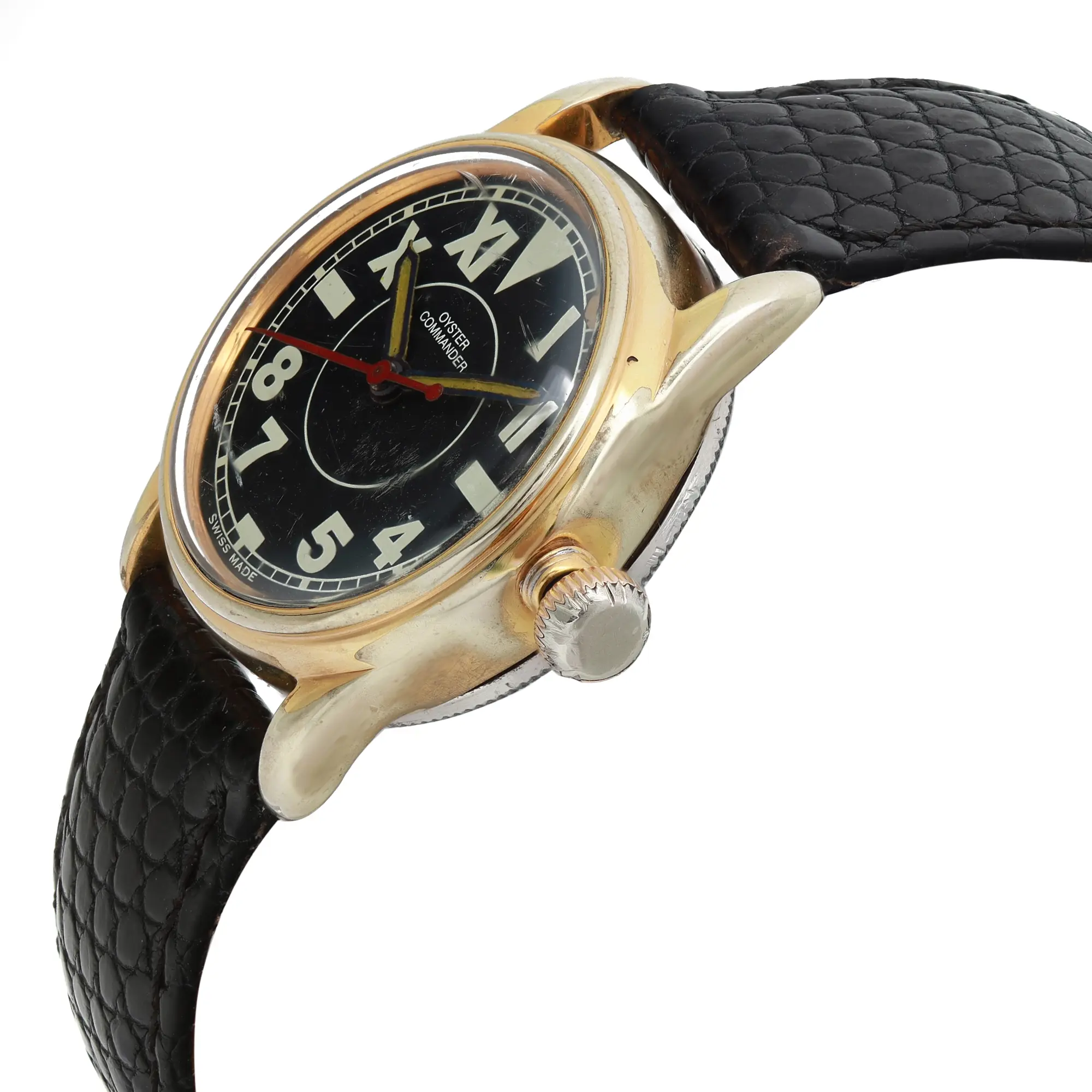 THE　BEST　OF　TIME　ROLEX　WRISTWATCHES【中古】 Vintage Rolex Oyster Commander Steel Black Dial Ladies Watch 3478