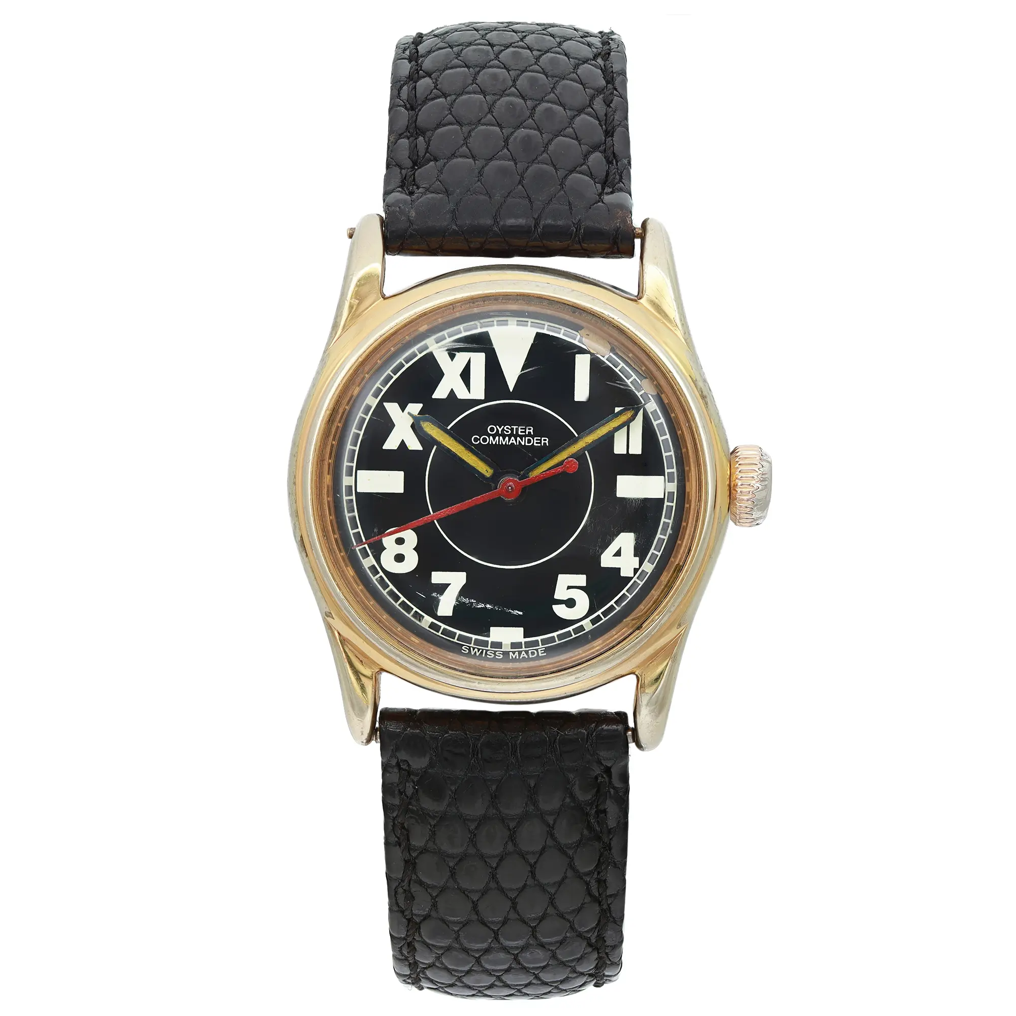 Vintage Rolex Oyster Commander Steel Black Dial Ladies Watch 3478