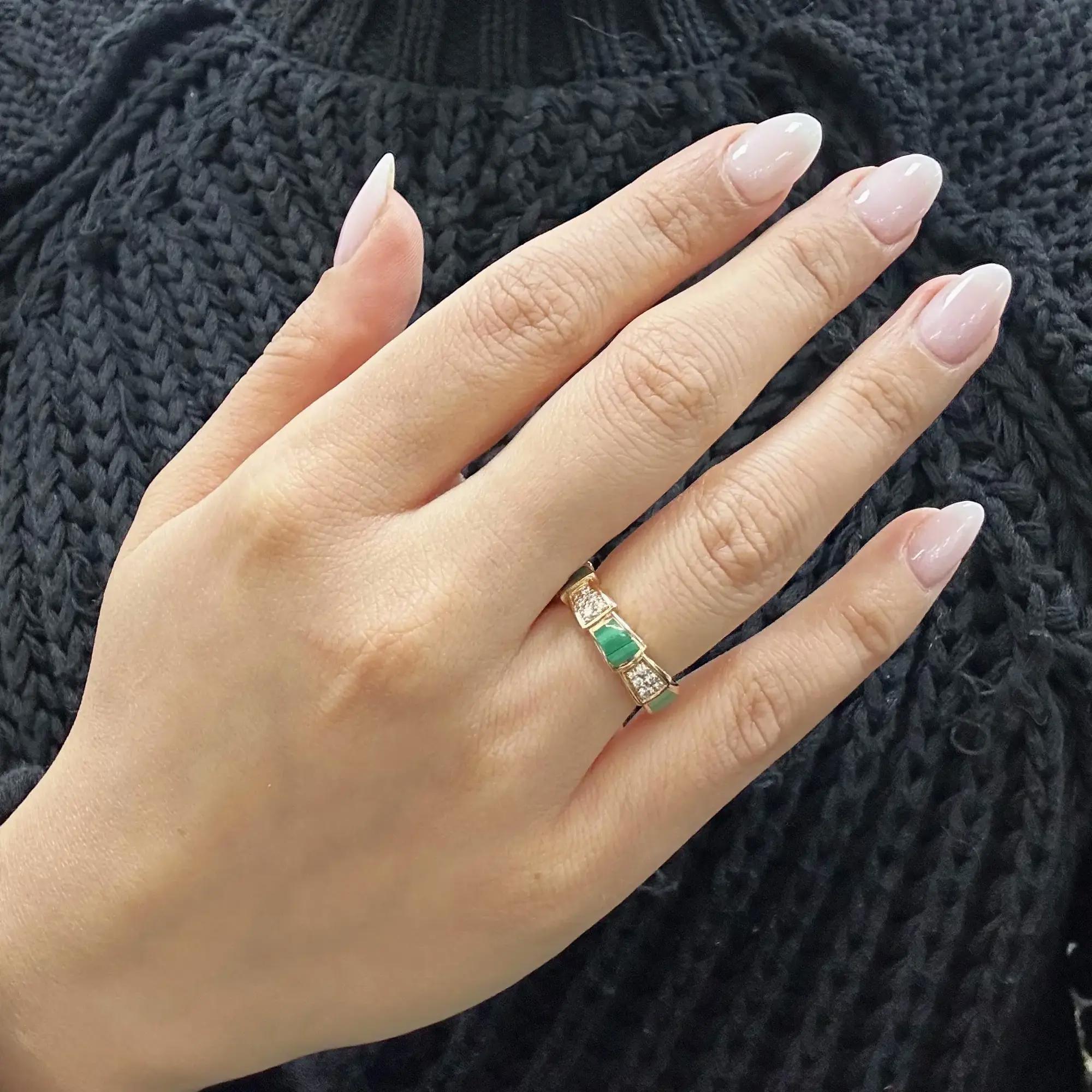 5th image of Bvlgari 356774 Ring with Diamonds & Gemstones, NewWithoutTags condition