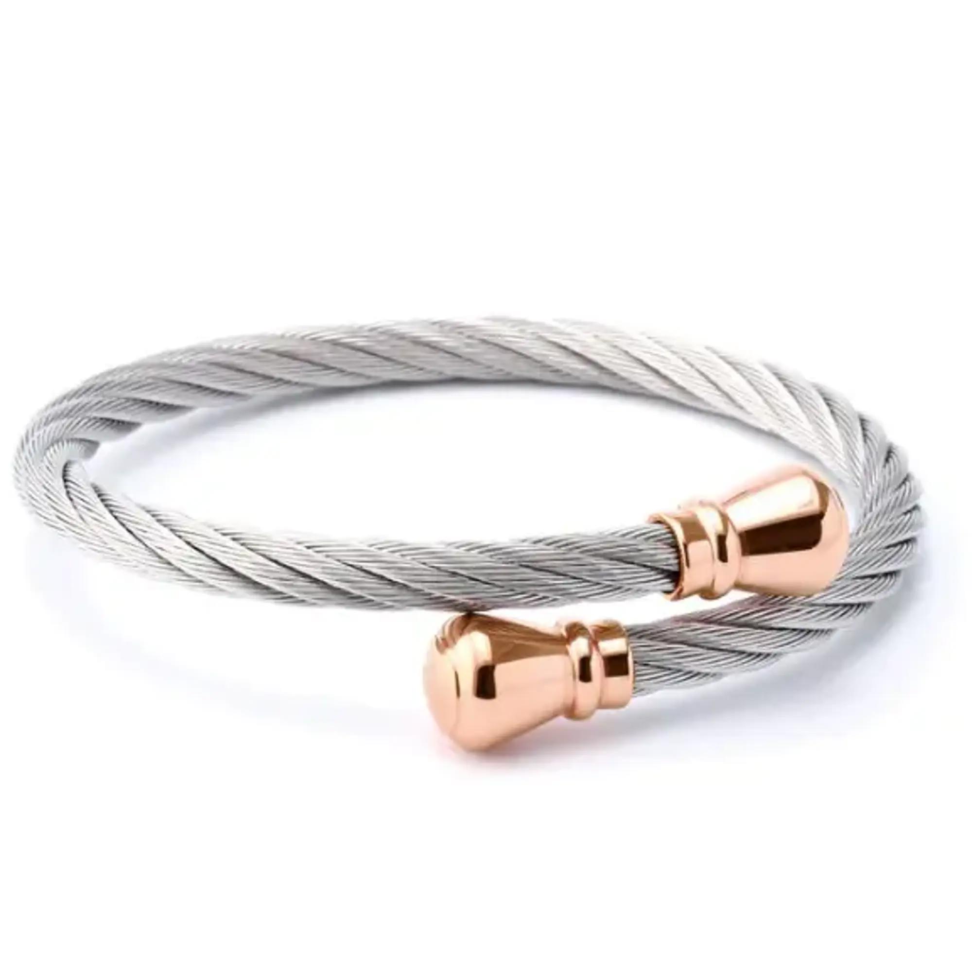 s.Oliver Ladies Flowers Bracelet In 925 Silver, Rosé 2035513