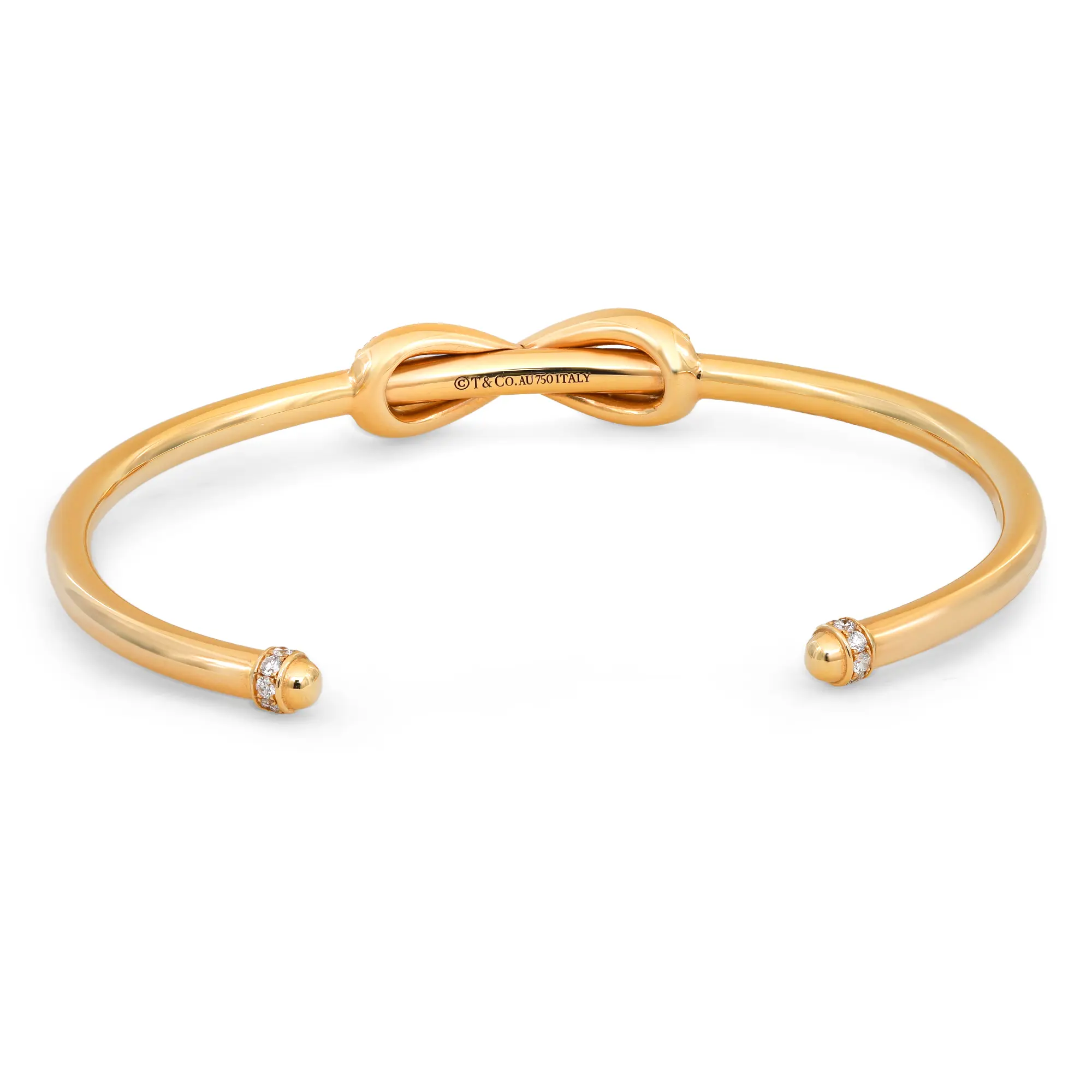 Tiffany & Co \"TIFFANY INFINITY\" 18K ブレスレット【ランク:S】 Tiffany】インフィニティ ブレスレット ティファニー (Tiffany