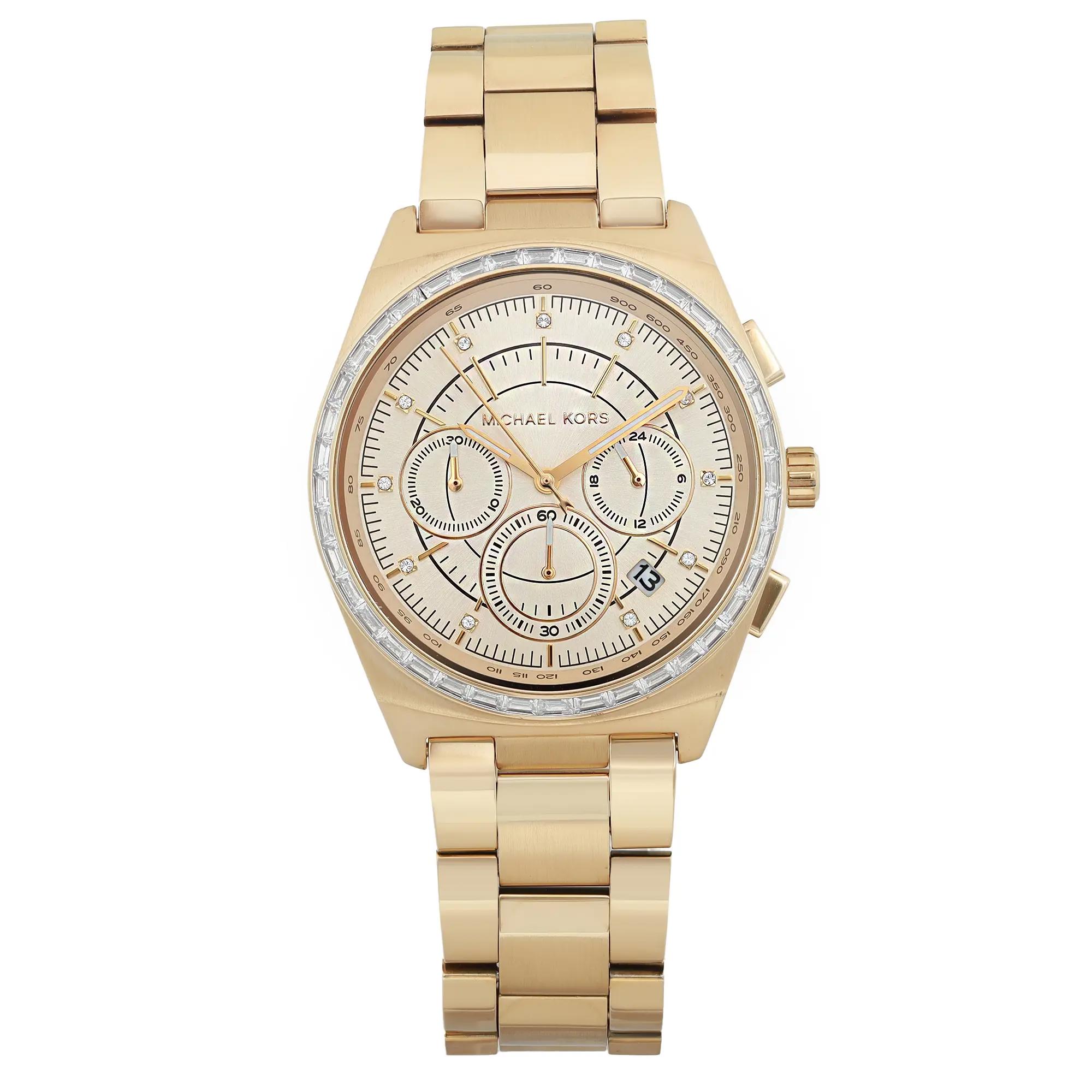 今だけ値下げ！！！ Michael Kors ゴールド MK時計 クリスタル装飾 Amazon.com: Michael Kors Lexington Chronograph Gold-Tone Stainless