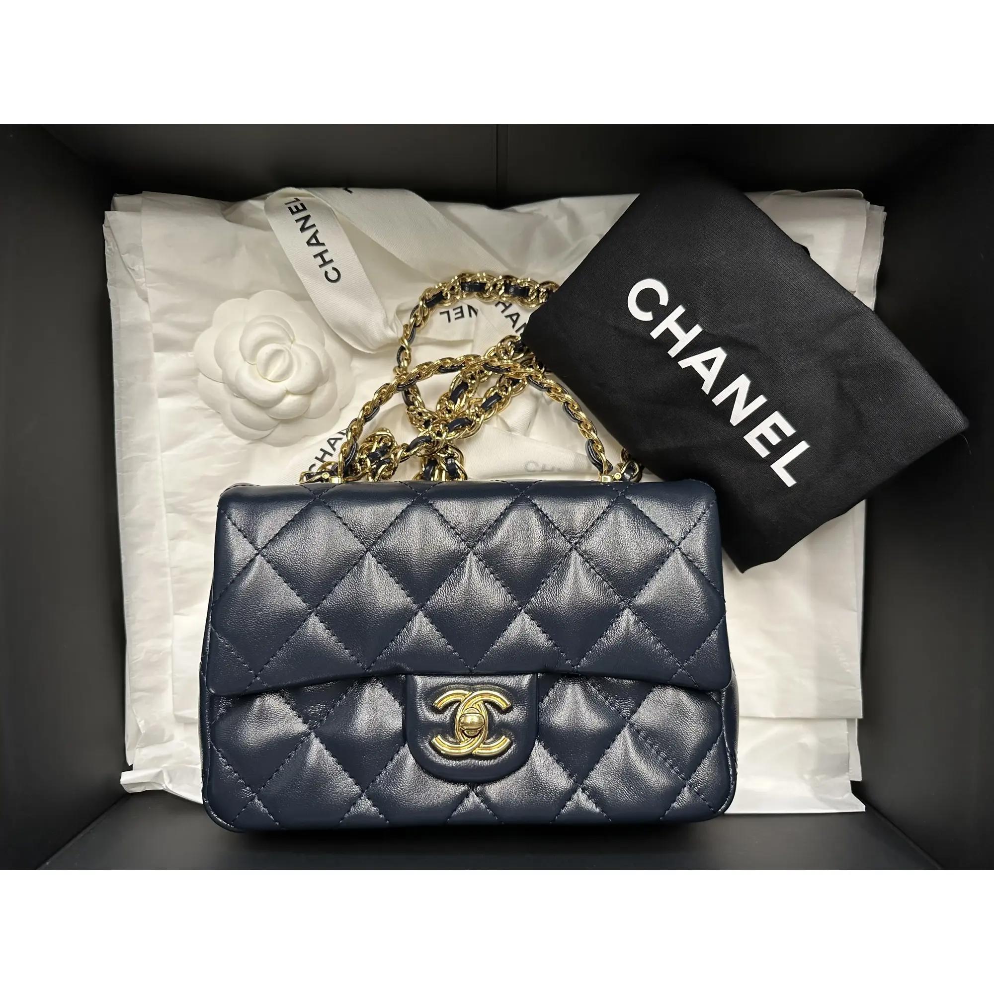 CHANEL ネイビー ファブリック パンプス 37.5 中古・古着通販】CHANEL (シャネル) ココマークレザーパンプス