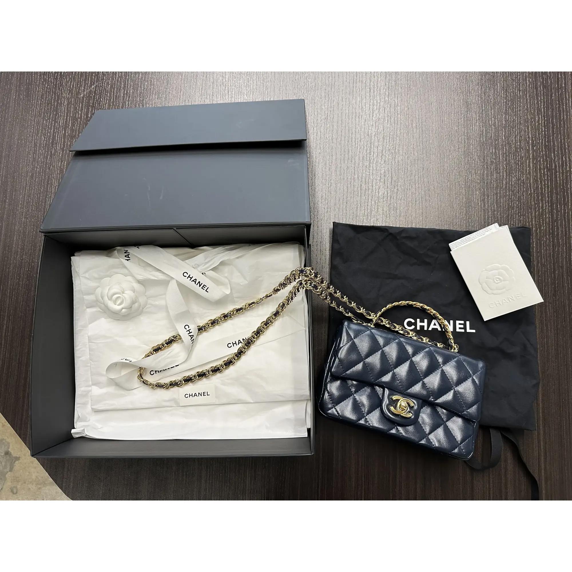 CHANEL ダークブルーハンドバッグ NEW 2025 CHANEL XXL Blue Caviar Classic Travel Flap Bag CC Handbag