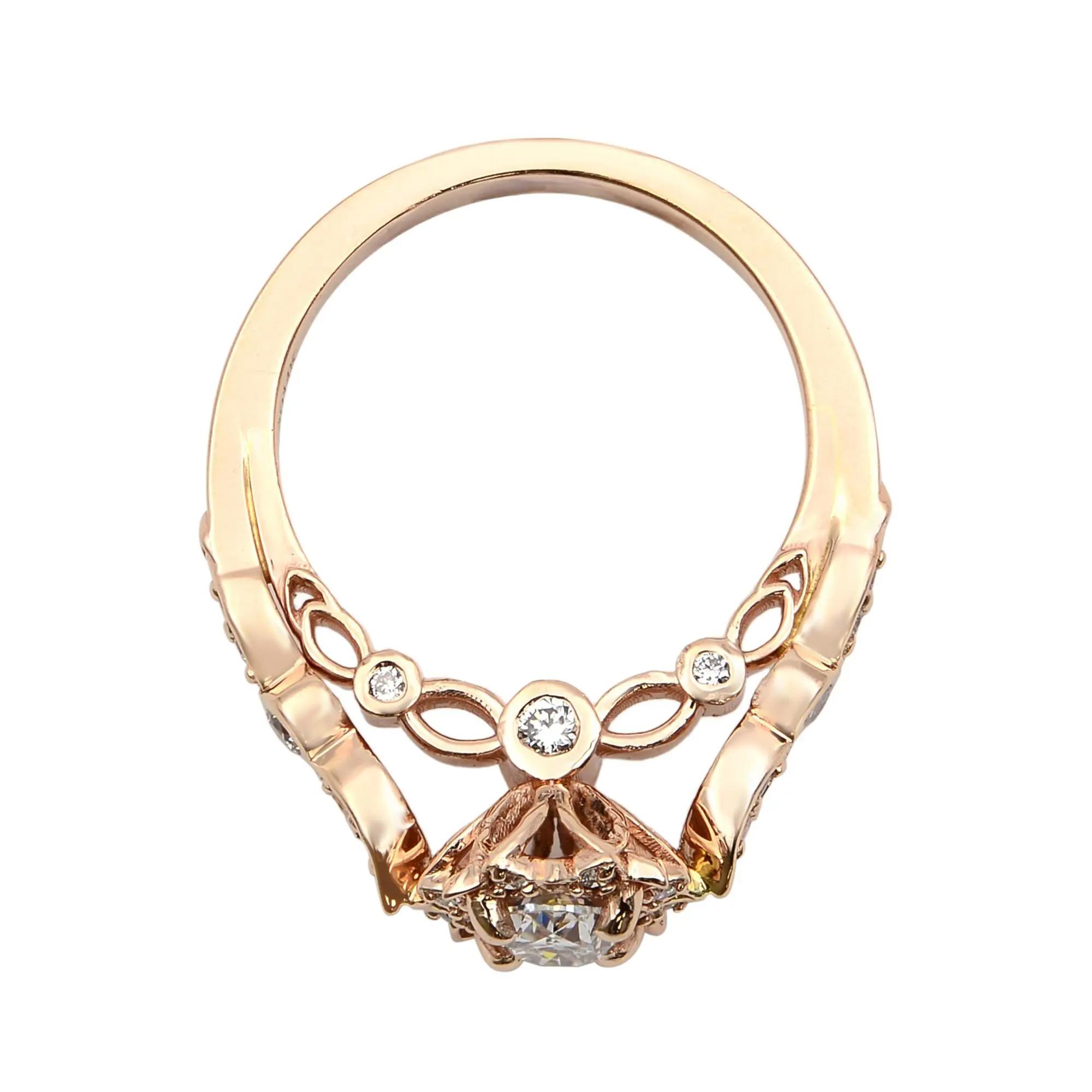 6th image of Rachel Koen 037642 Engagement Ring with Diamonds, New condition