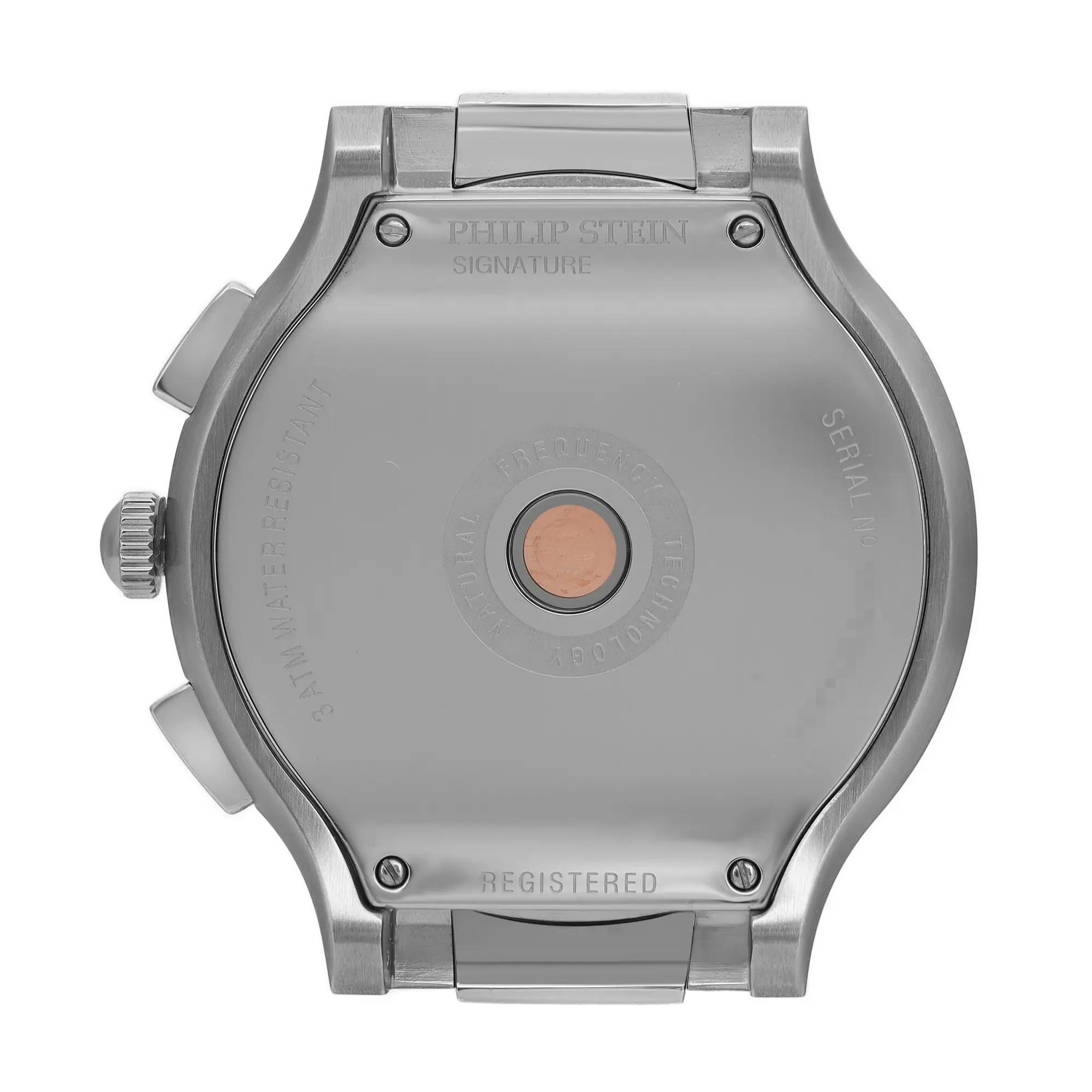 Philip Stein Signature 45mm Chronograph Silver Dial Mens Watch