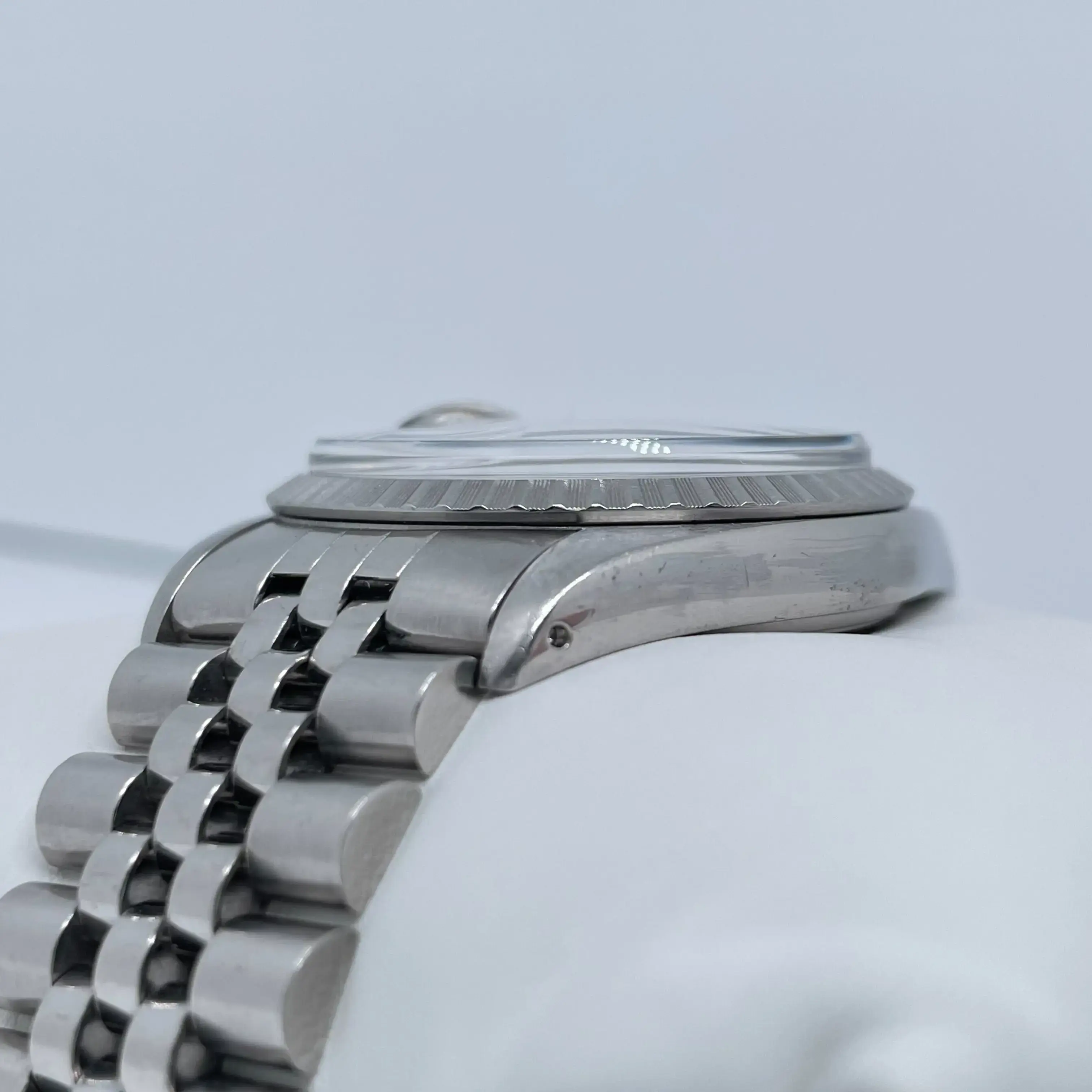 1980's Rolex 16030 Datejust 36mm Silver Sticks Dial Steel