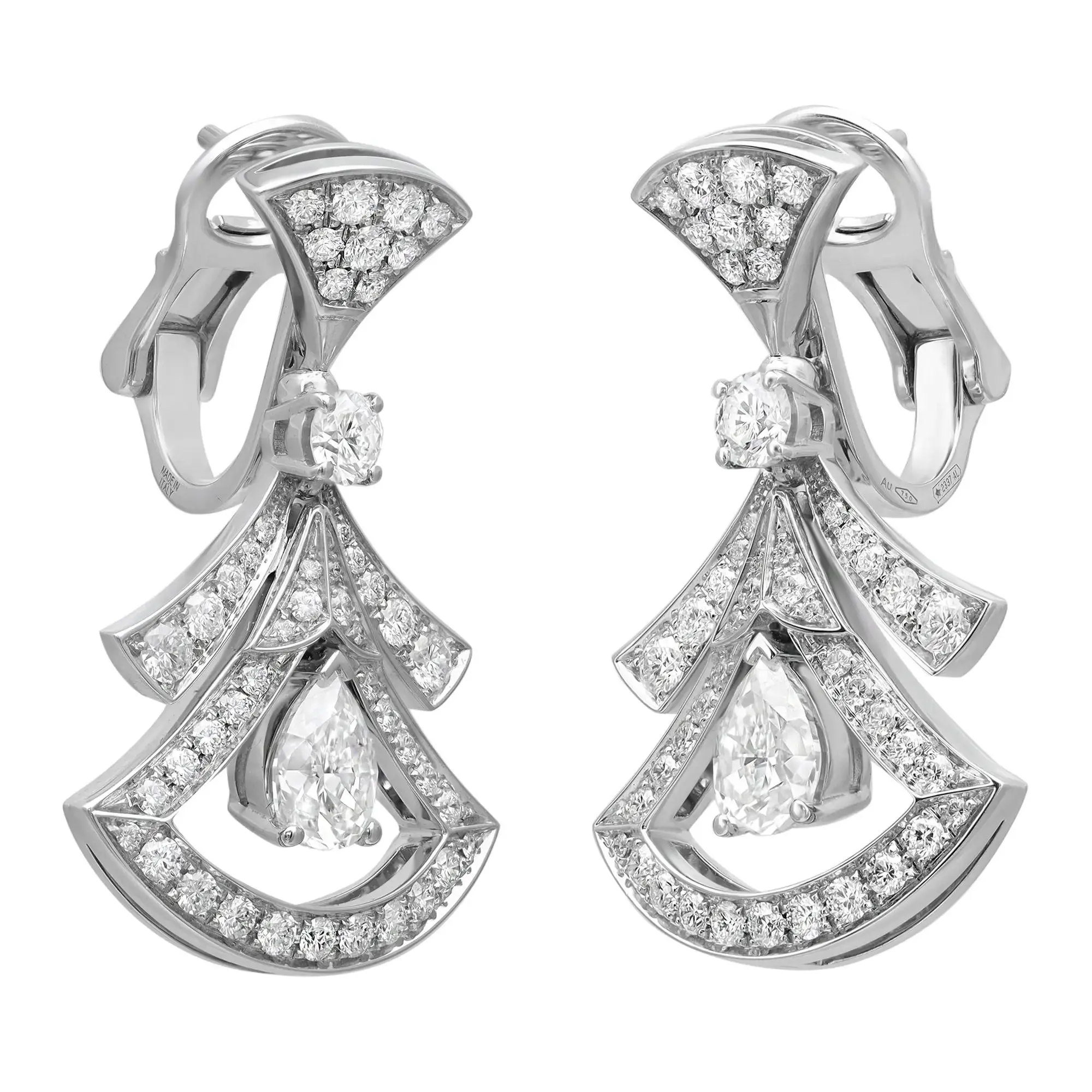2nd image of Bvlgari 358221 Earring with Diamonds, NewWithoutTags condition