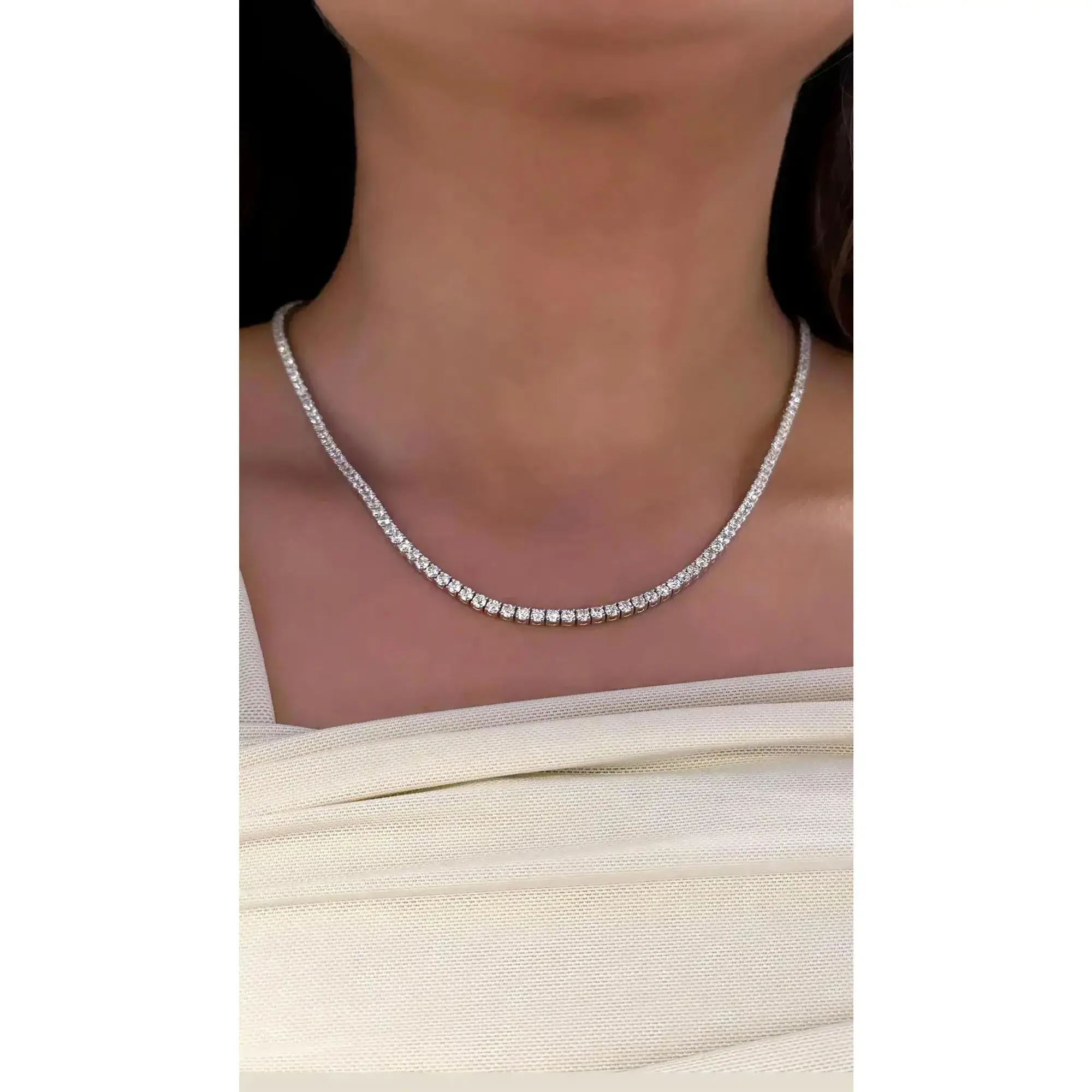 4th image of Rachel Koen 044653 Necklace with Diamonds, New condition