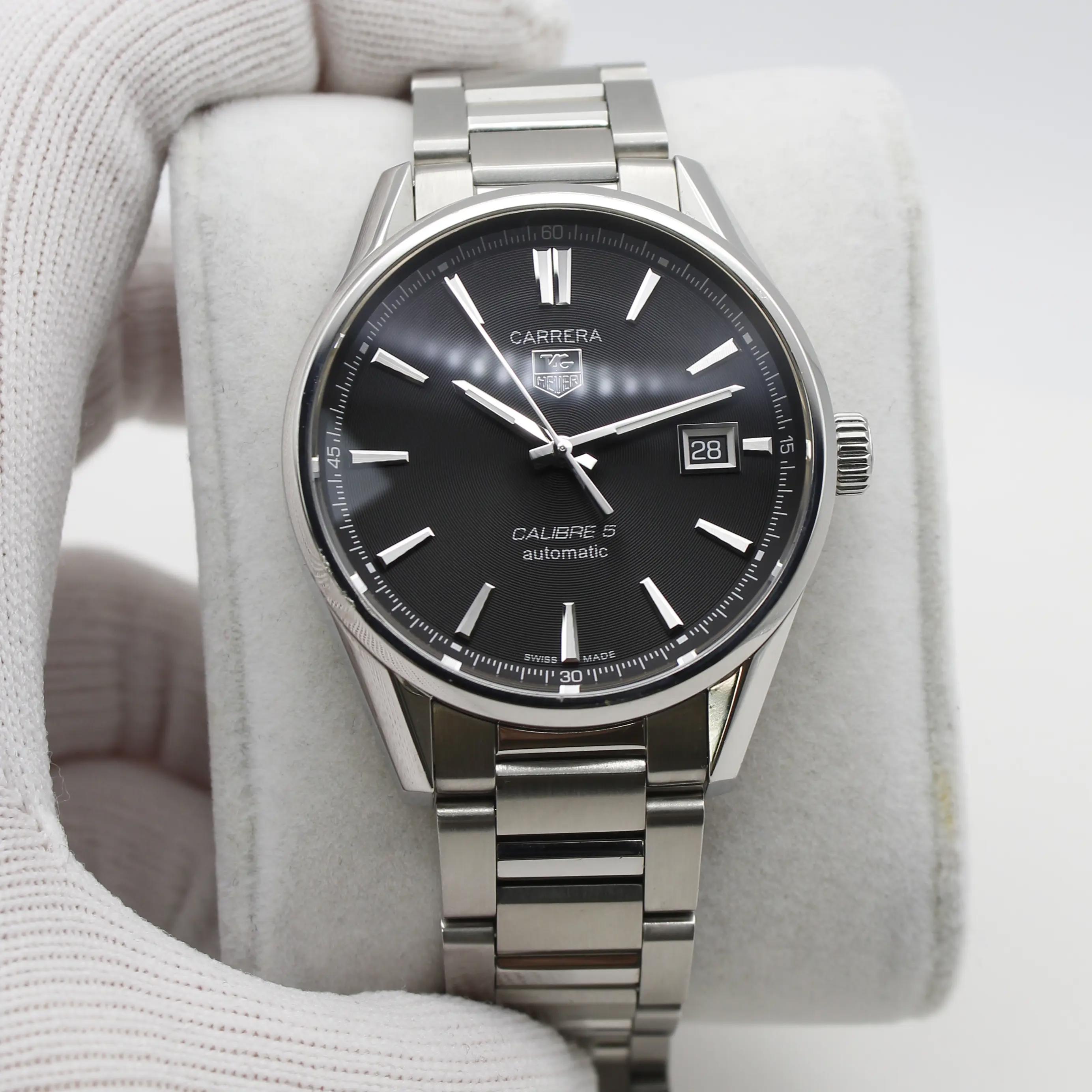 TAG Heuer Carrera Steel Black Date Dial Automatic Mens Watch