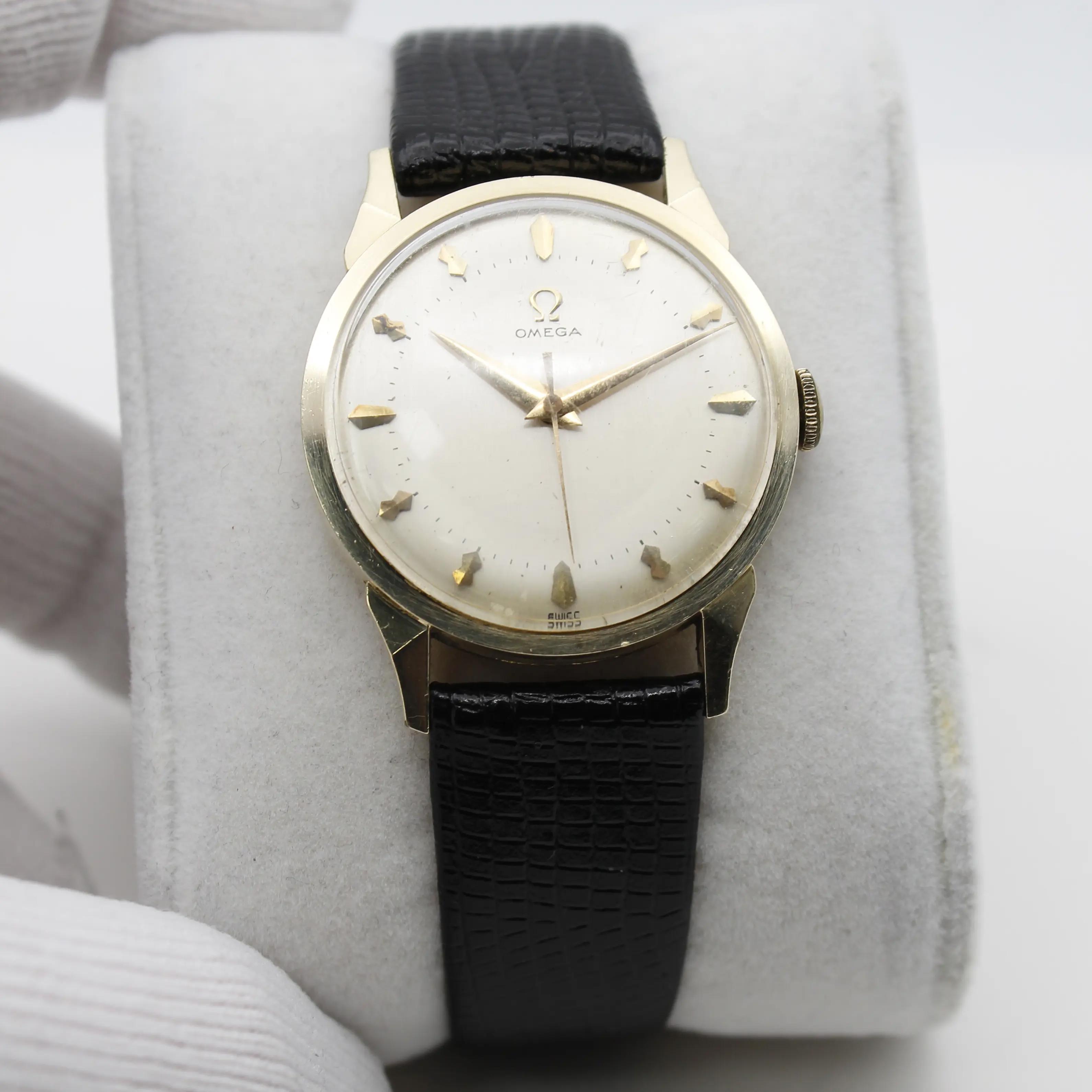 OMEGA ヴィンテージ　腕時計　14K GOLD Estate Vintage 14k Omega Men's Watch G6537 – Mira's Jewelers