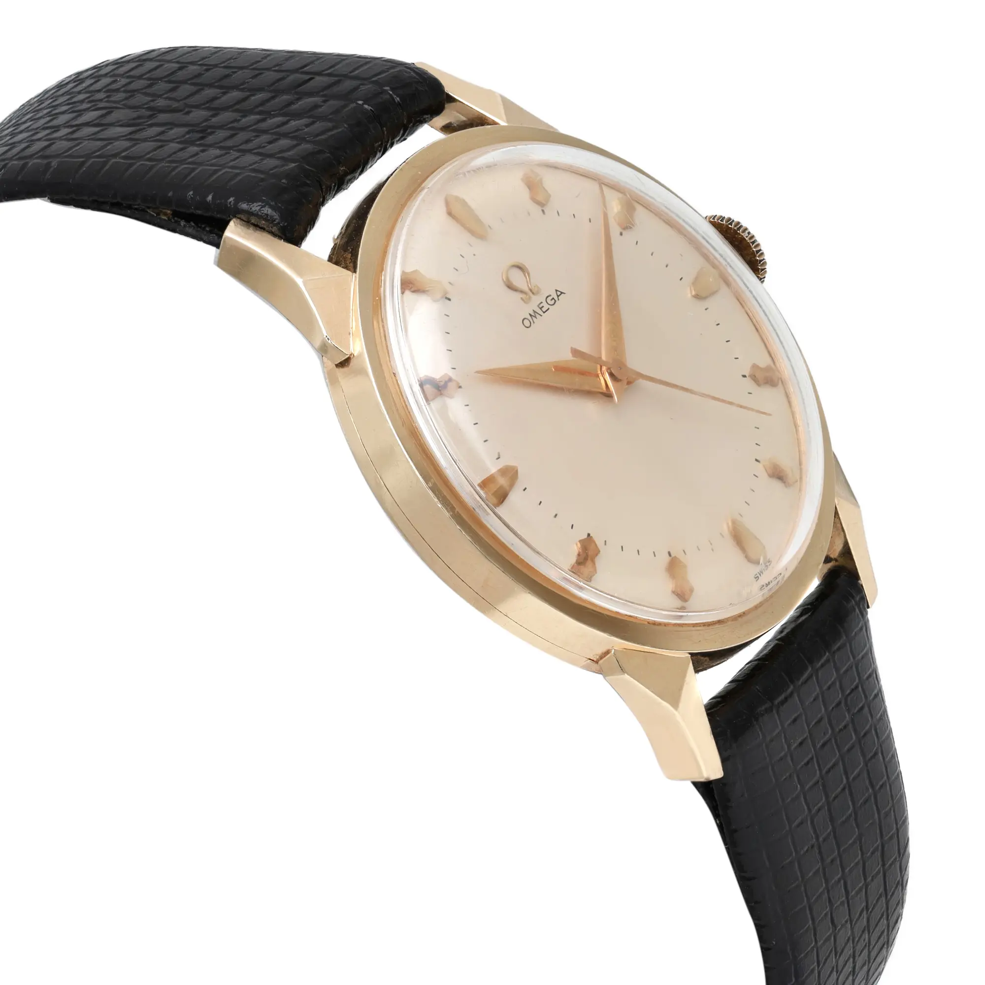 Vintage Omega 32MM 14K Yellow Gold Manual Wind Mens Watch 6553 | eBay