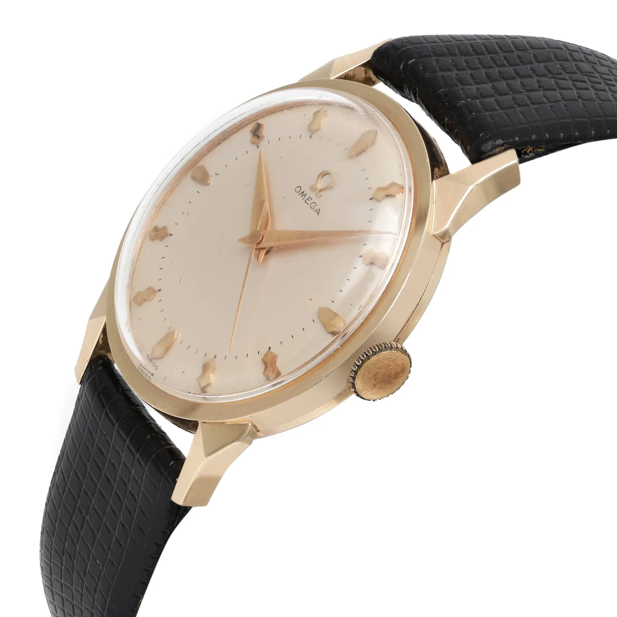 OMEGA ヴィンテージ　腕時計　14K GOLD Omega Solid 14K Gold Cal 410 Ref BX 6550 25530 Queens Omega