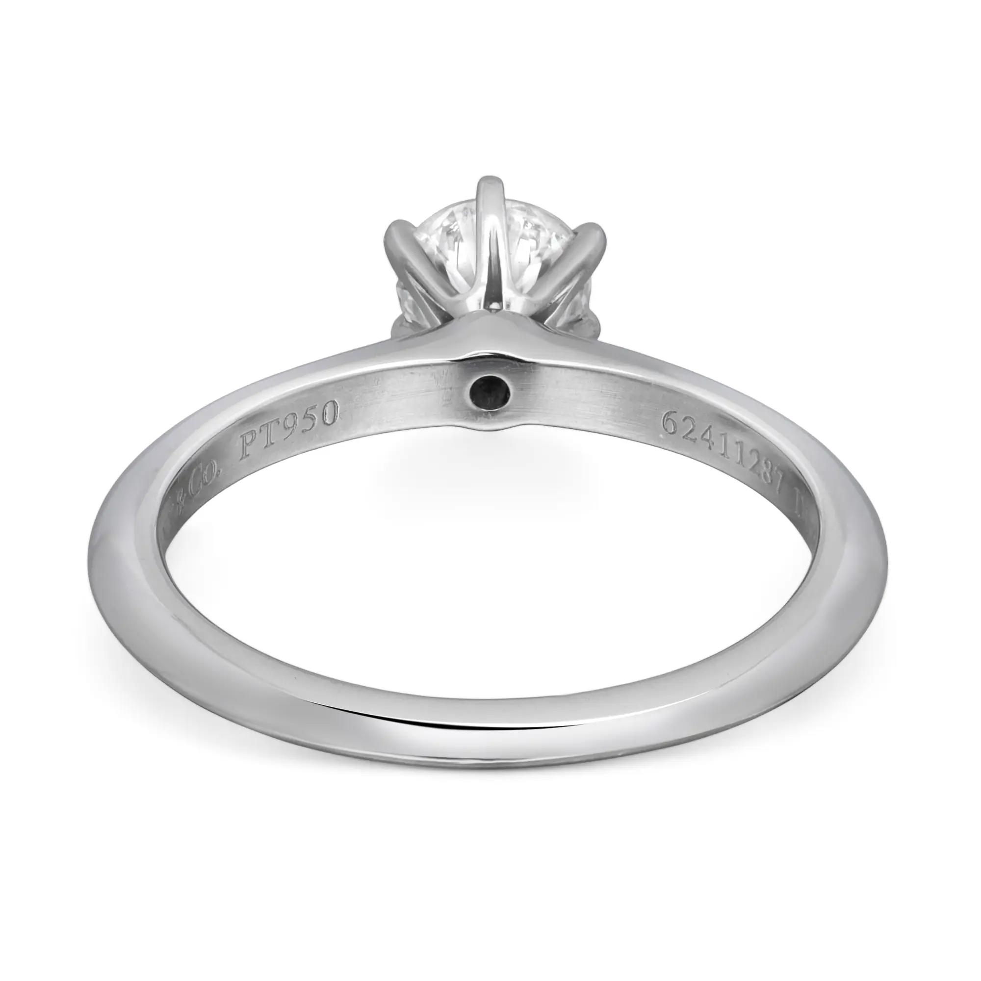 4th image of Tiffany & Co. 044949 Engagement Ring with Diamonds, PreOwned condition