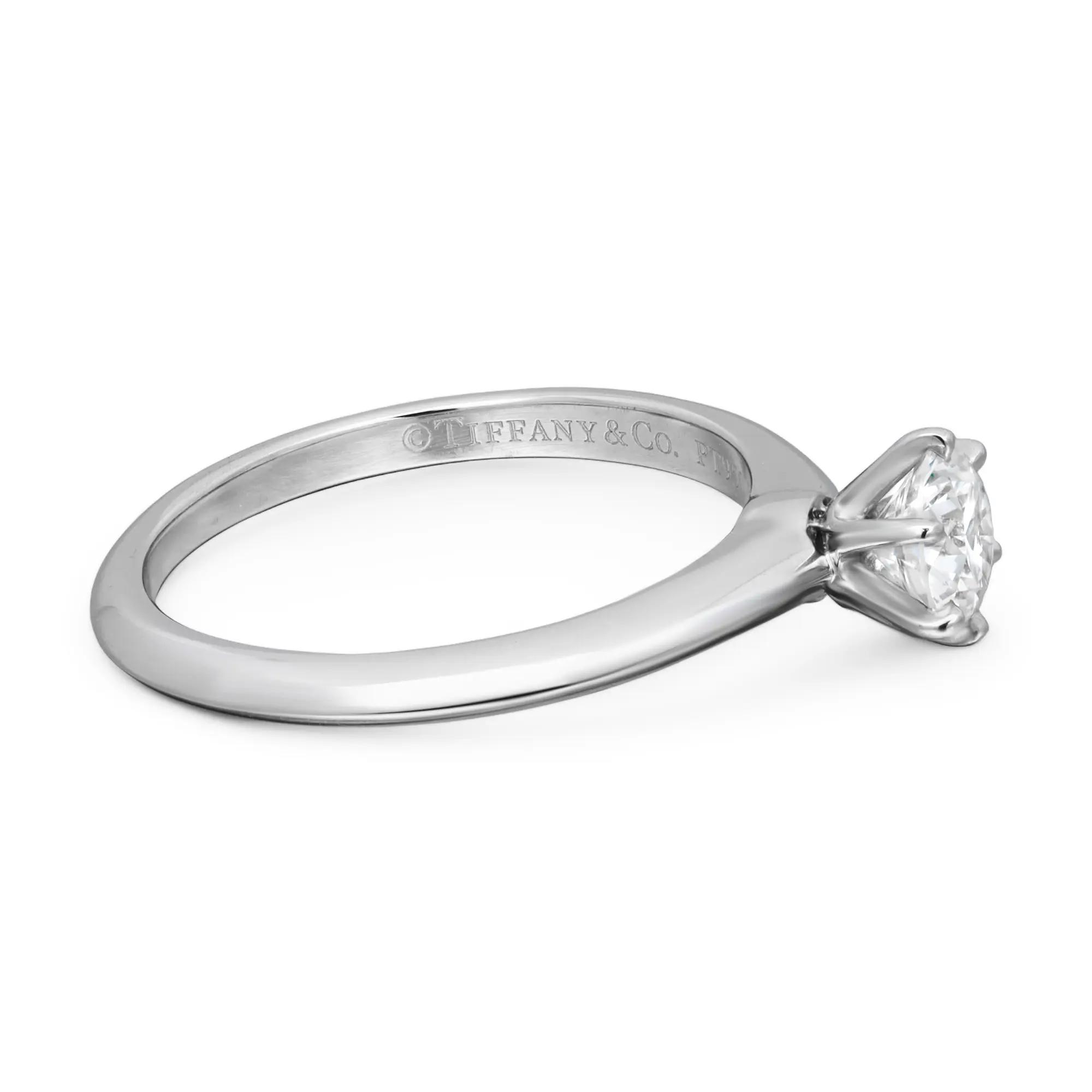5th image of Tiffany & Co. 044949 Engagement Ring with Diamonds, PreOwned condition