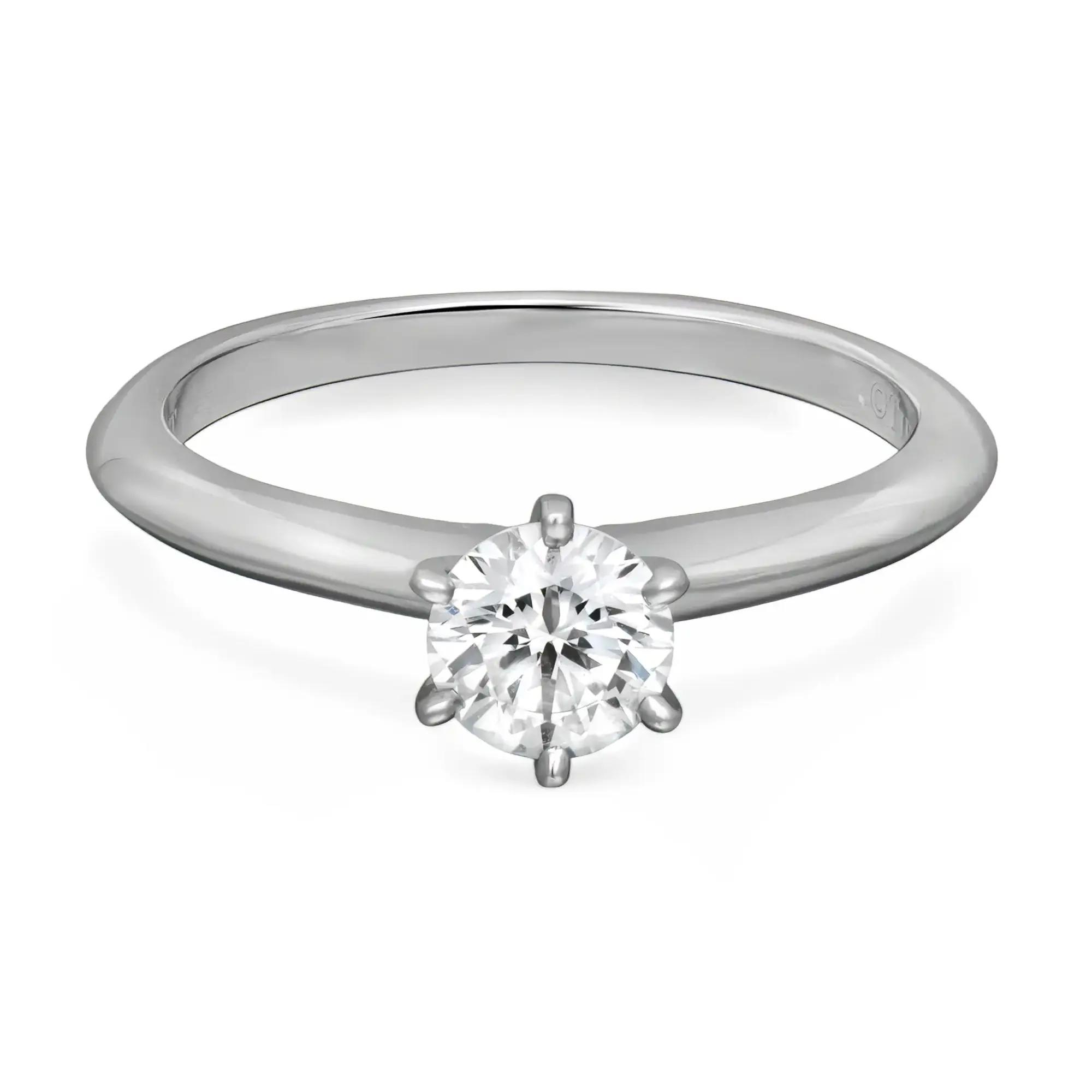 1st image of Tiffany & Co. 044949 Engagement Ring with Diamonds, PreOwned condition
