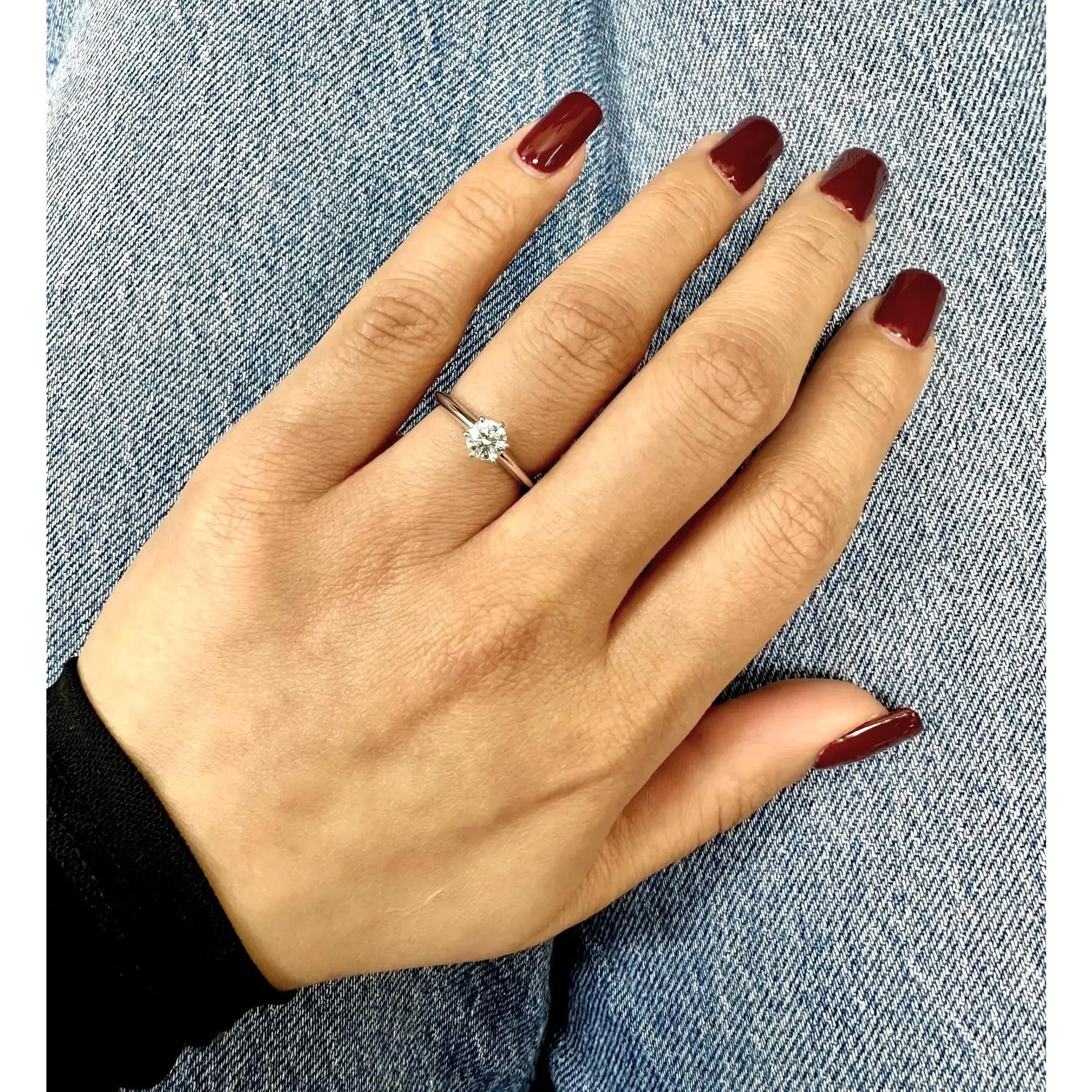 7th image of Tiffany & Co. 044949 Engagement Ring with Diamonds, PreOwned condition