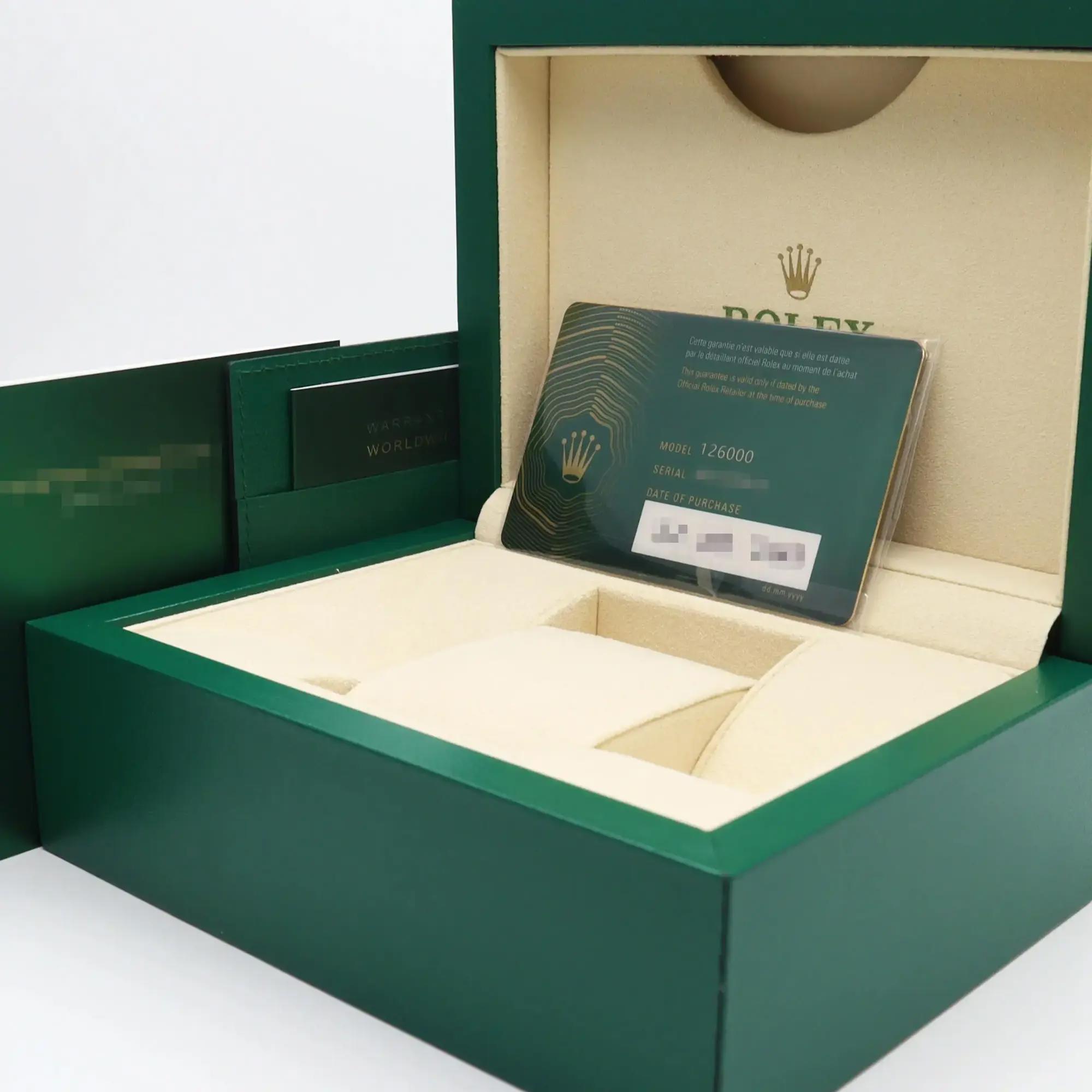 2024 New Rolex 126000 Oyster Perpetual 36 Steel Blue Sunburst Dial