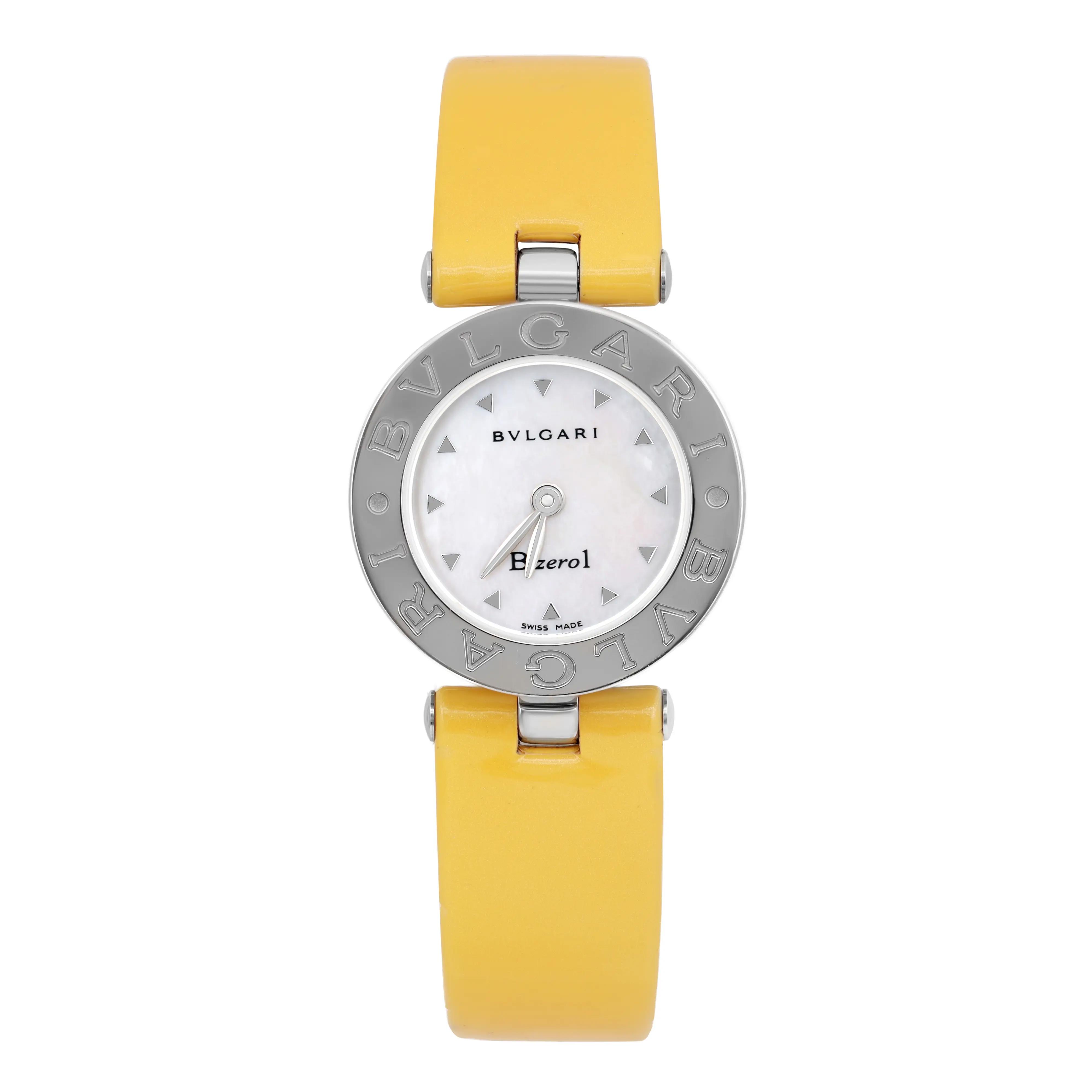 Bvlgari B.zero1 22MM Stainless Steel White MOP Dial Quartz Ladies