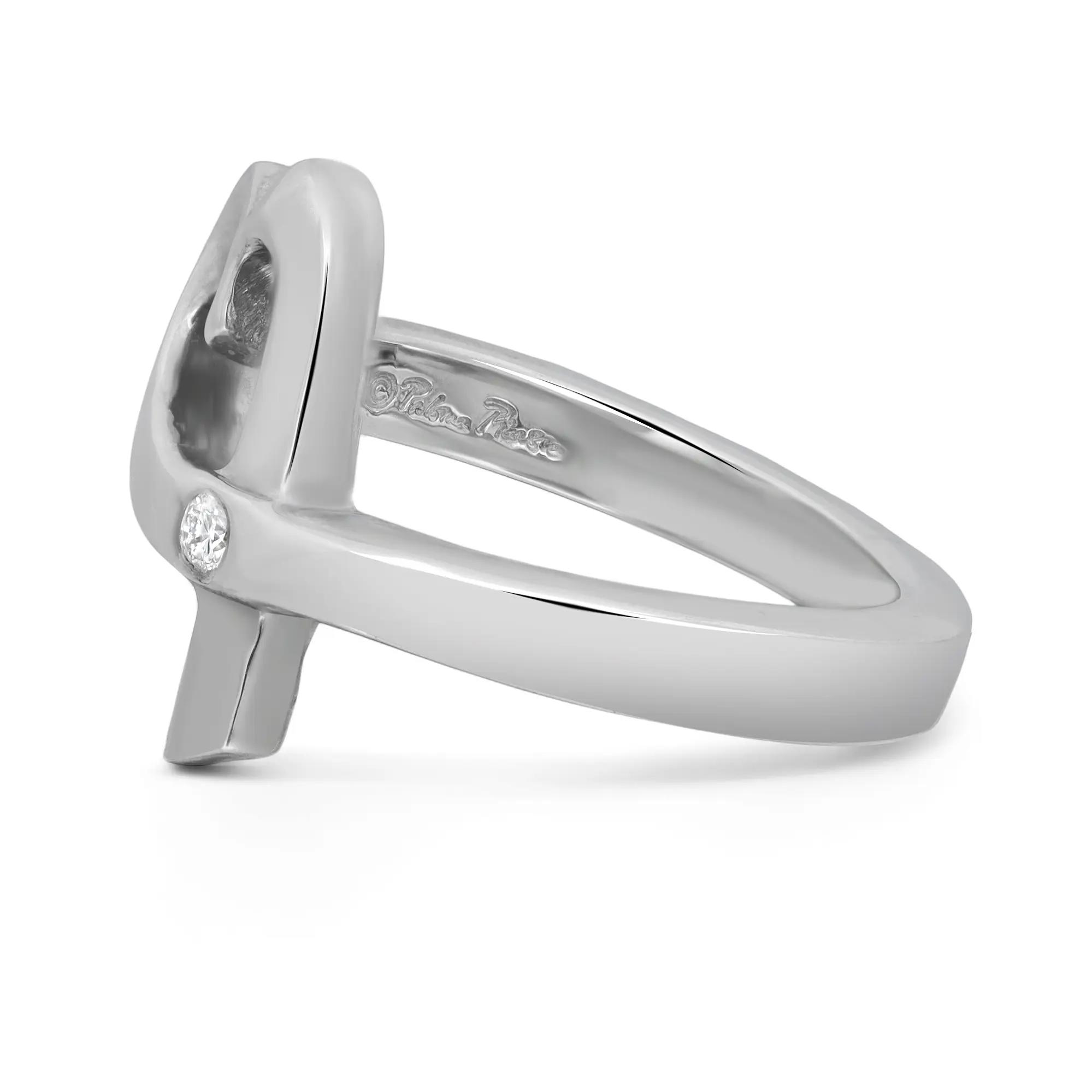 2nd image of Tiffany & Co. 028768 Ring with Diamonds, PreOwned condition