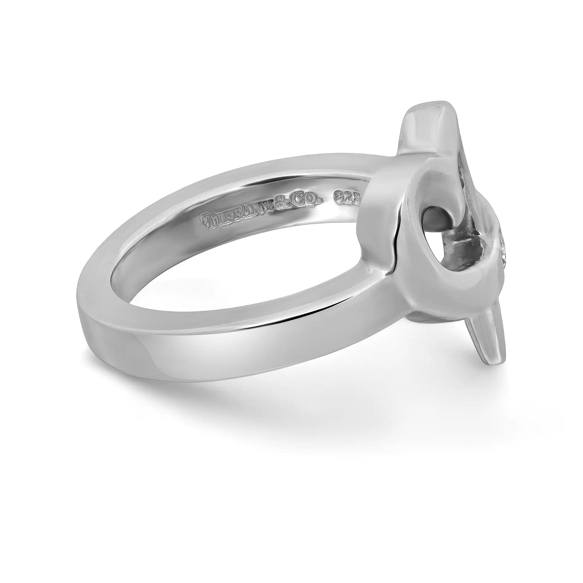 3rd image of Tiffany & Co. 028768 Ring with Diamonds, PreOwned condition