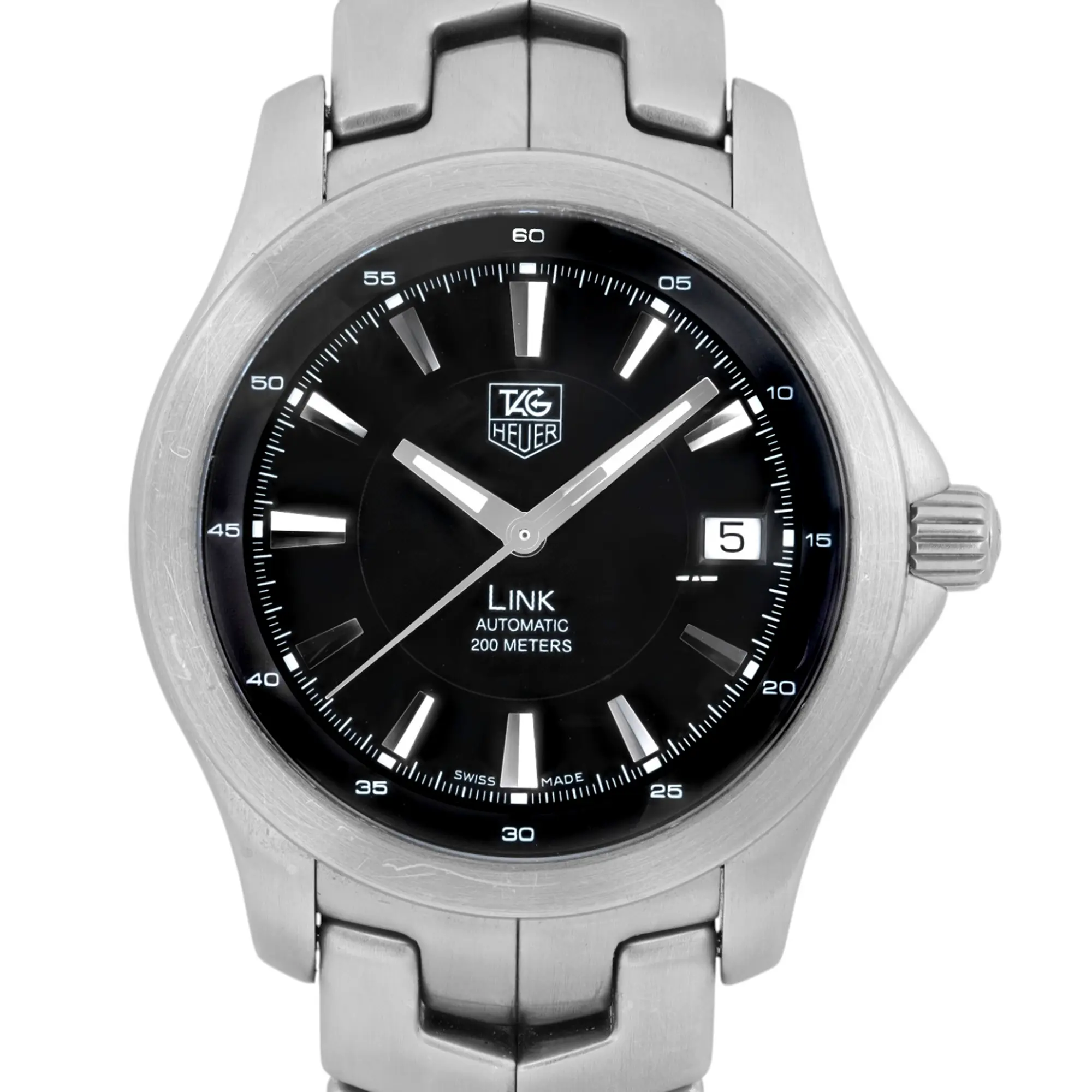 TAG Heuer Link Steel Black Dial Men Automatic Watch WJF2110.BA0570