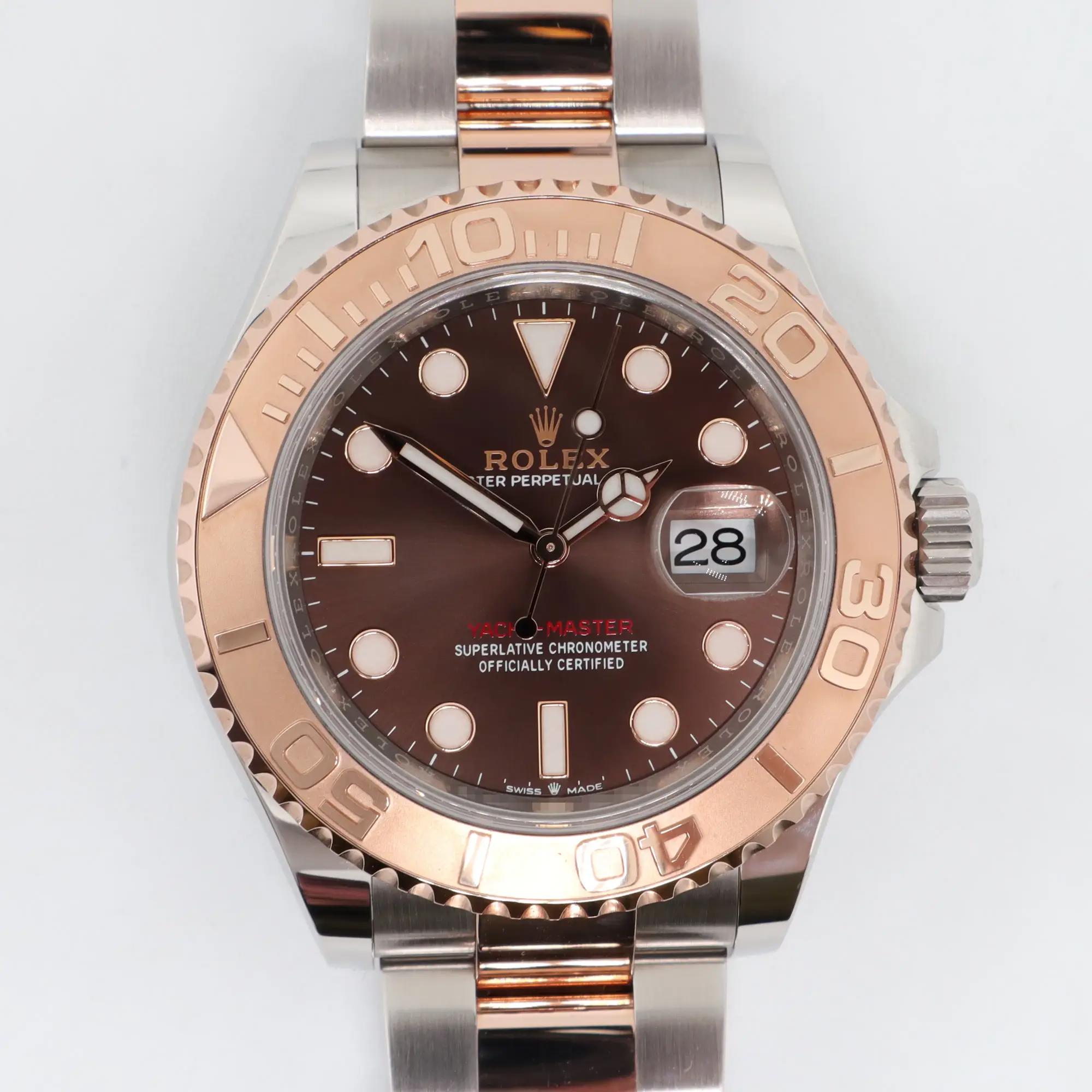 2020 Mint Rolex 126621 Yacht Master 40mm Steel 18K Gold Chocolate