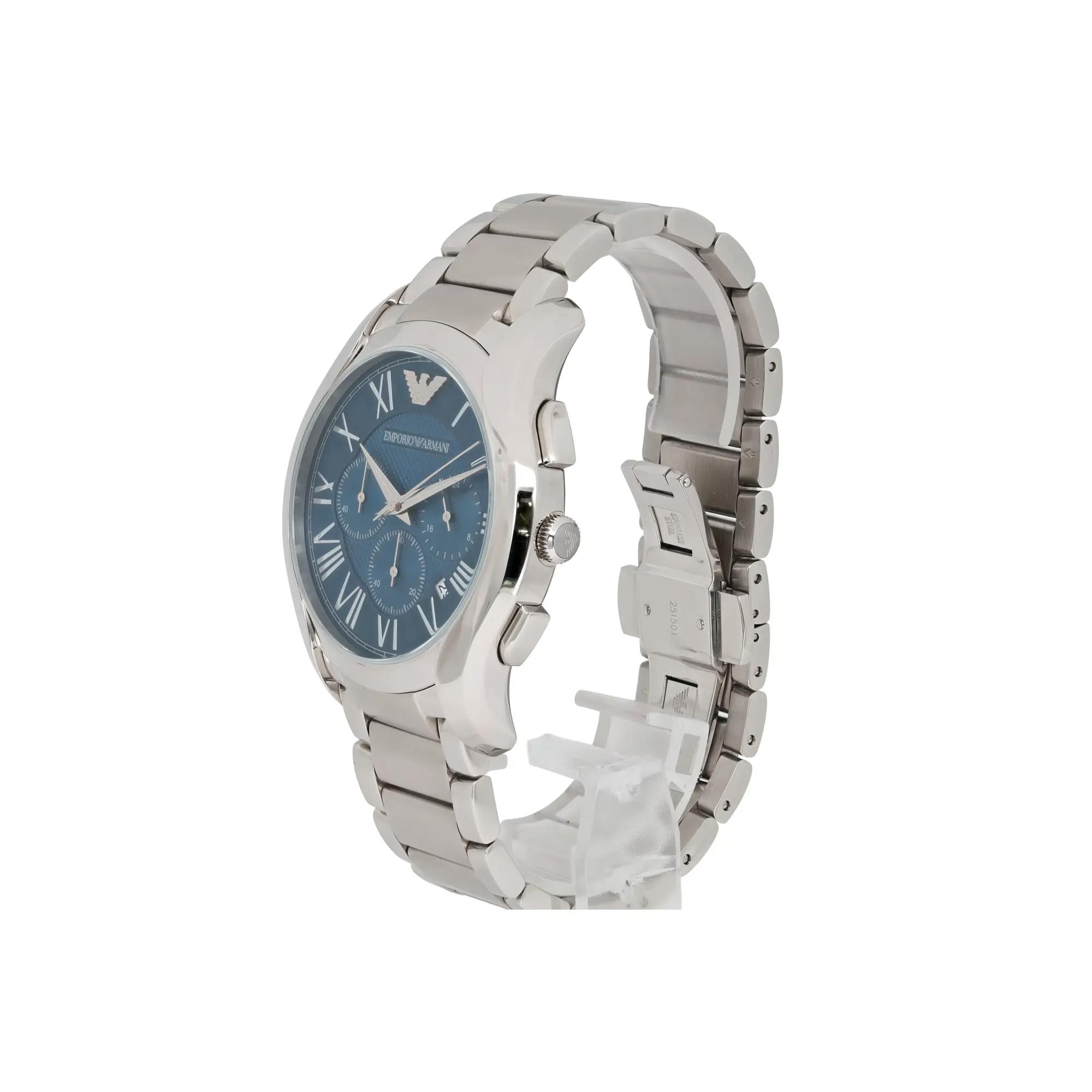 Emporio Armani Chronograph 45mm Steel Blue Dial Men's Quartz Watch
